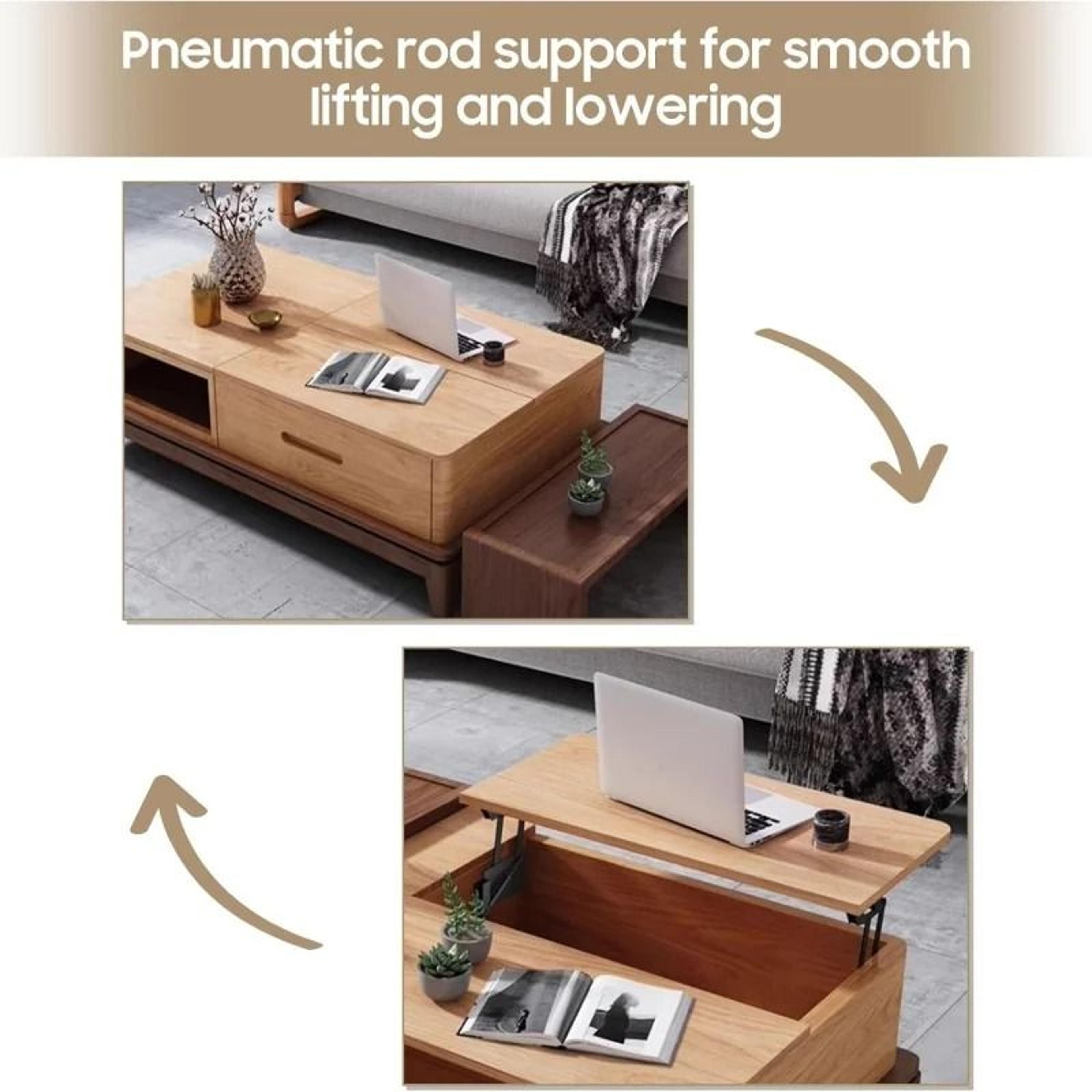 FlexiRise Lift Top Coffee Table Mechanism Folding Lift Hinge Set 5