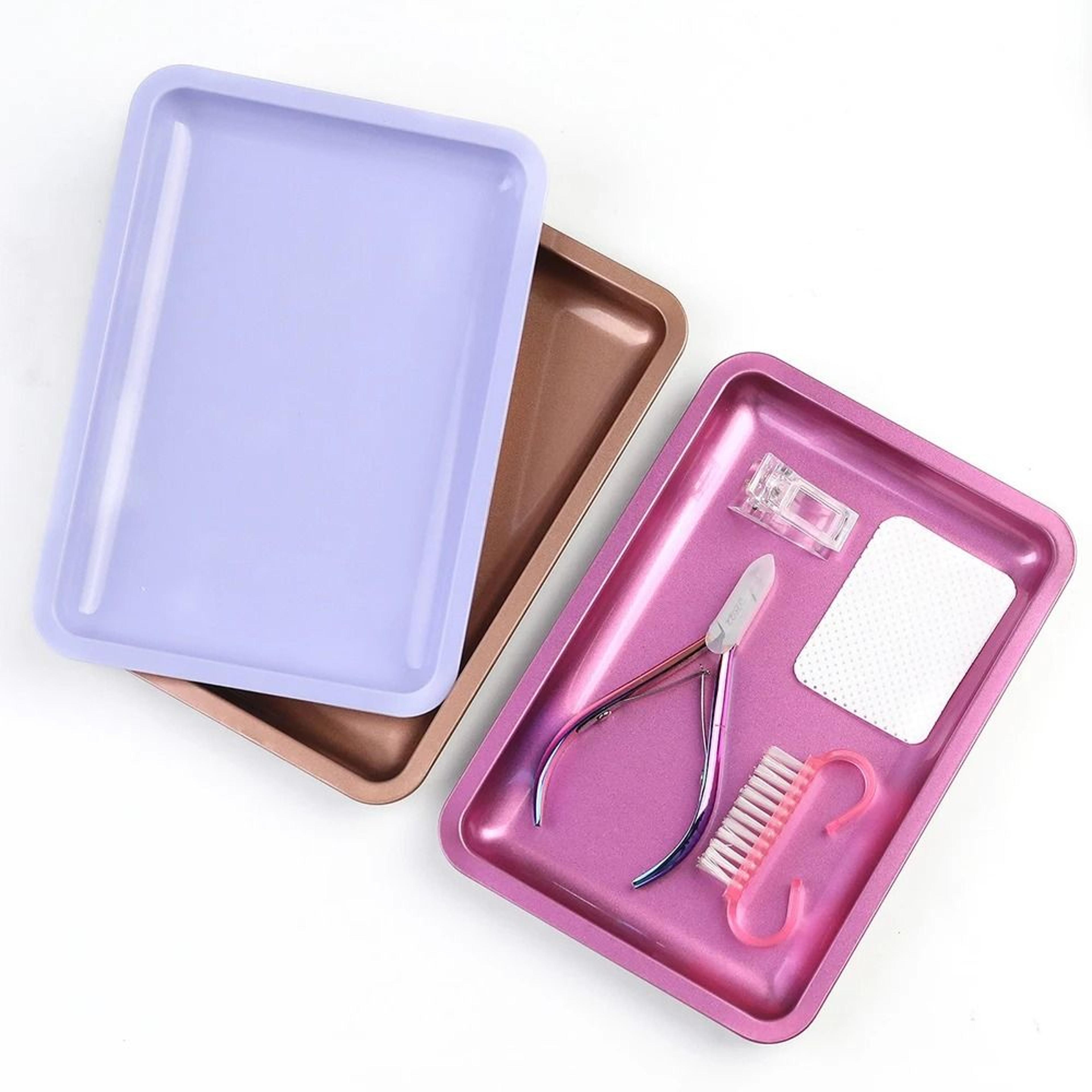 ProShine Stainless Steel Nail Art Tool Tray Organizer 10