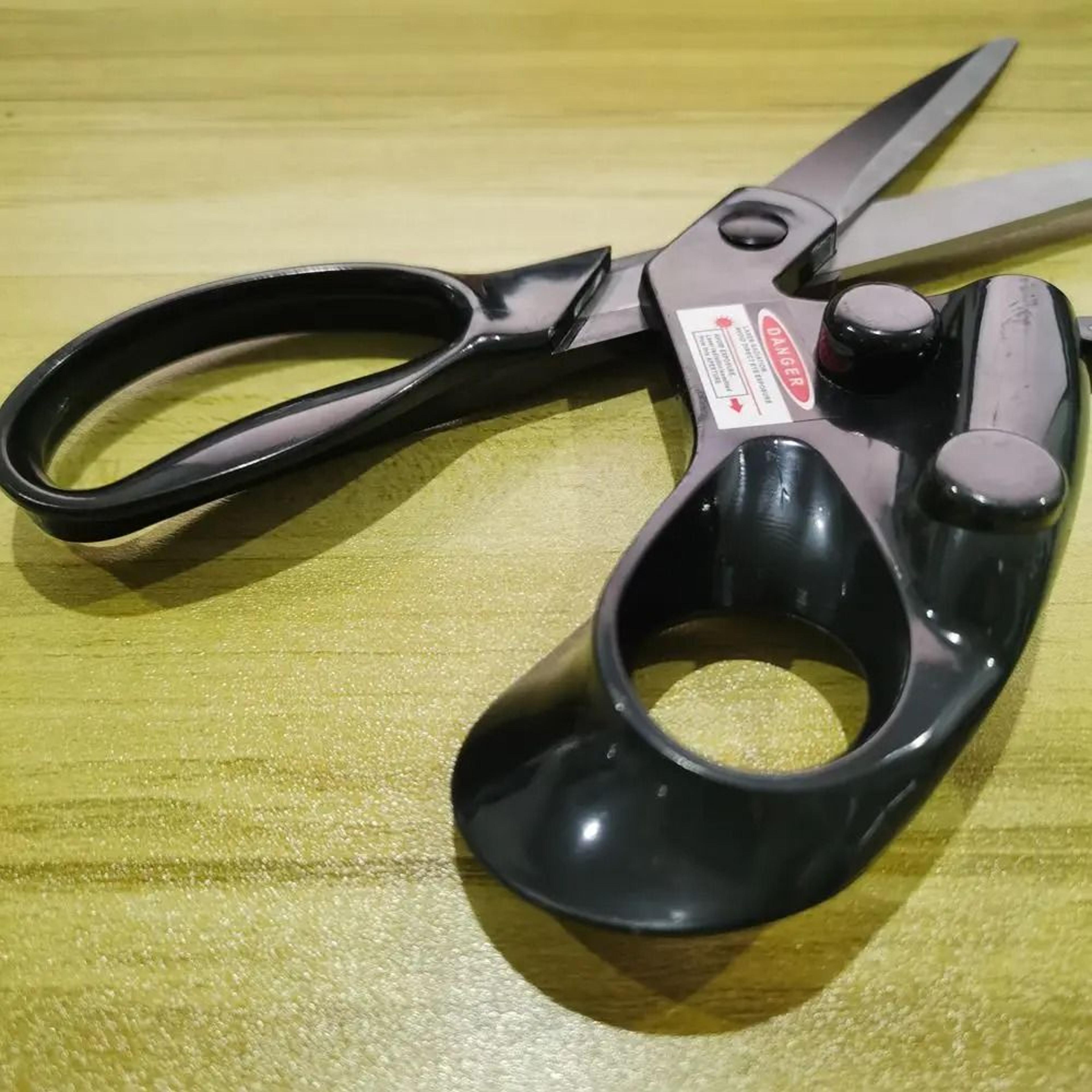 professional laser guided stainless steel fabric sewing scissors