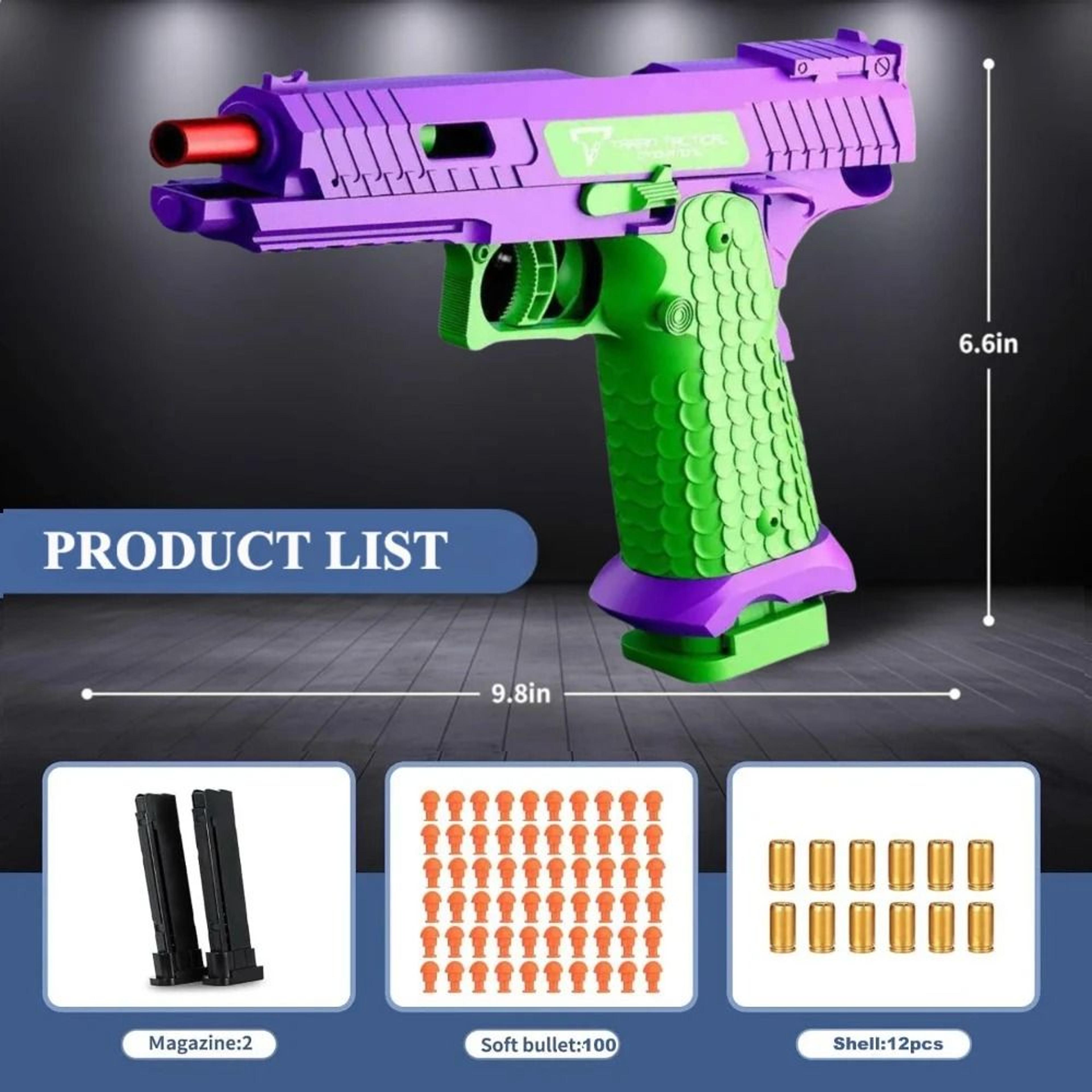 SIG17 Shell Ejecting Soft Bullet Toy Pistol With Blowback Action 1