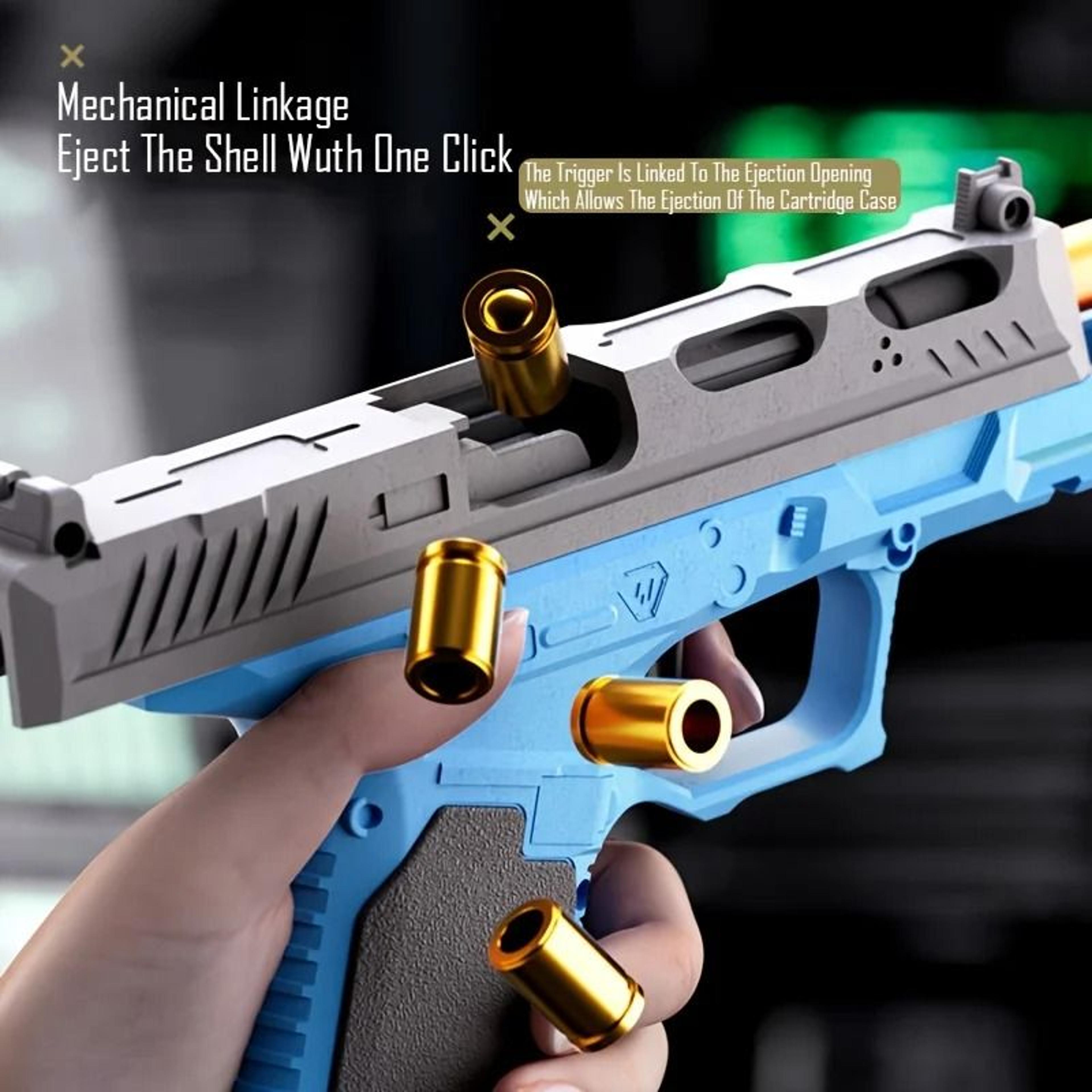 SIG17 Shell Ejecting Soft Bullet Toy Pistol With Blowback Action 17