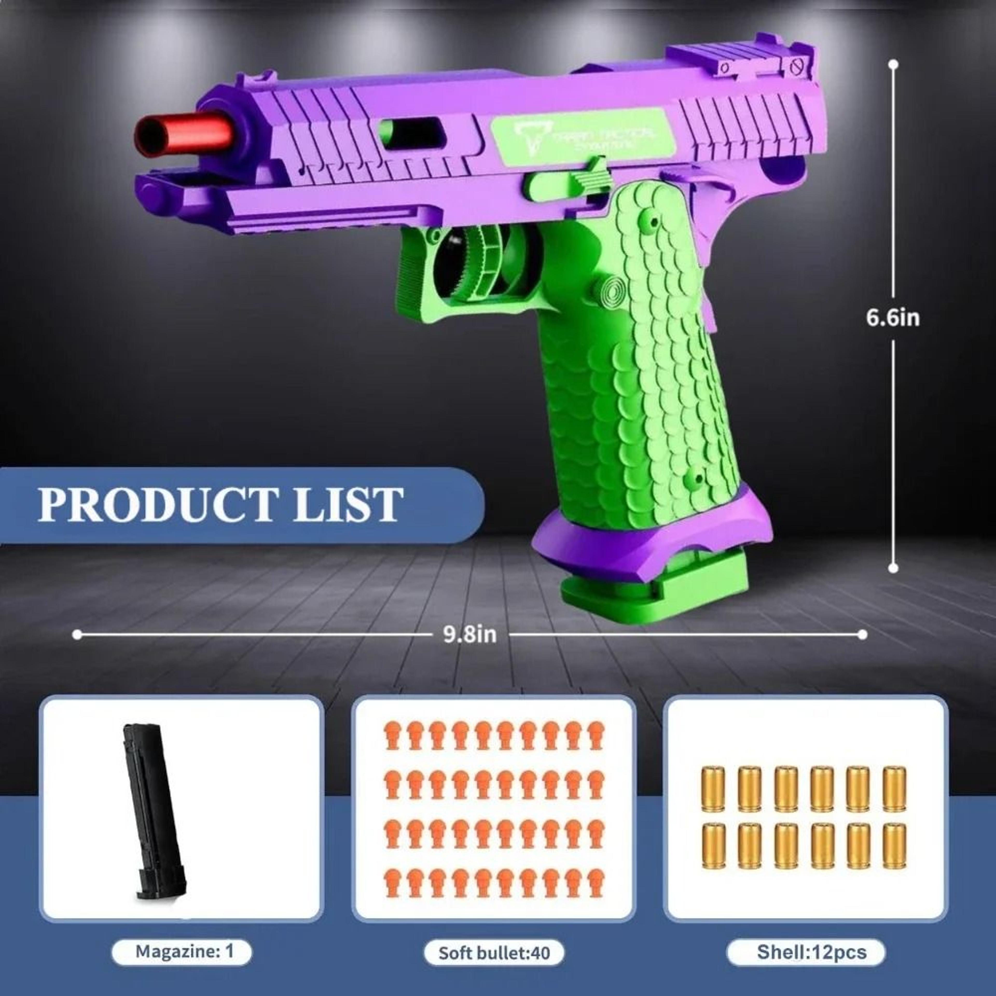SIG17 Shell Ejecting Soft Bullet Toy Pistol With Blowback Action 3