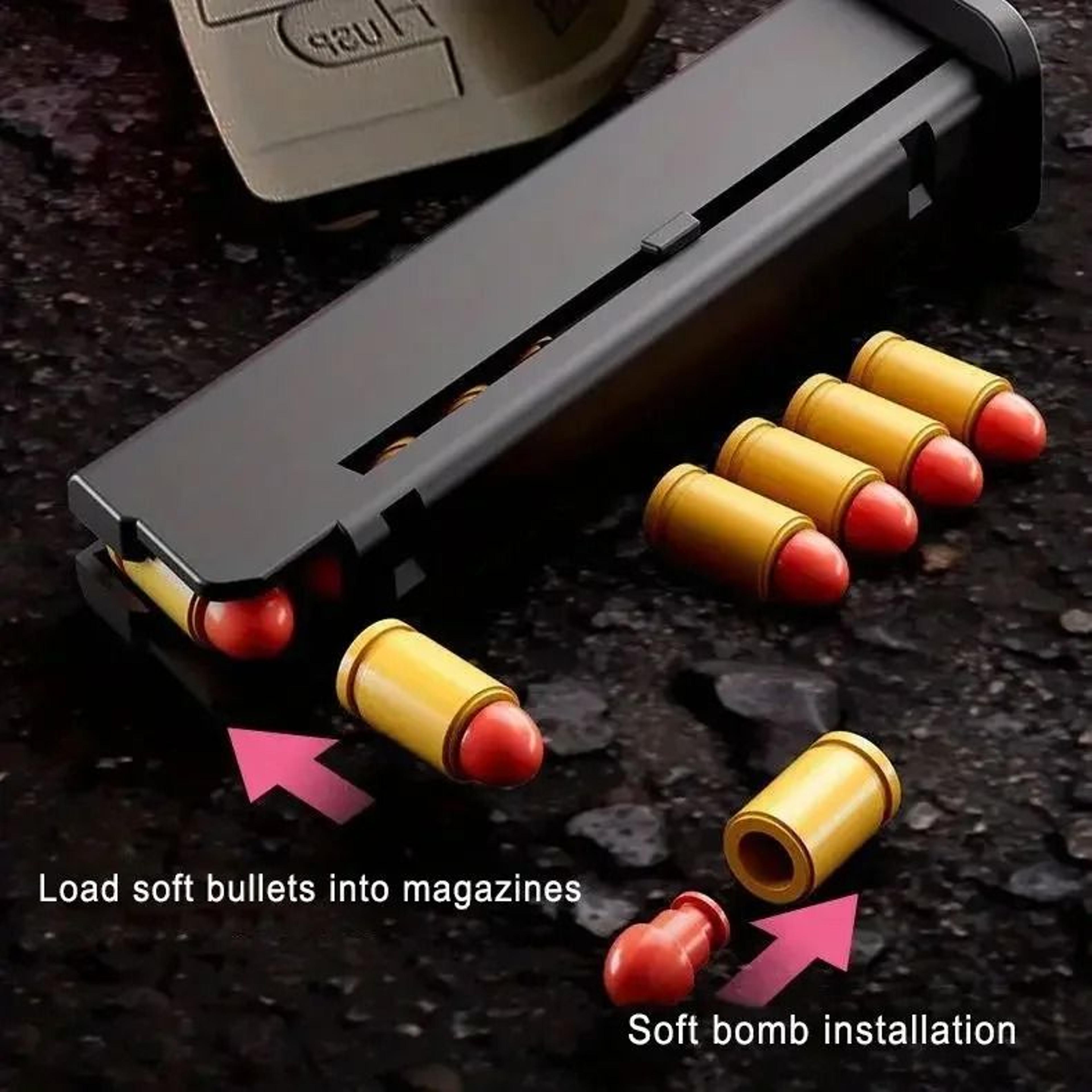 SIG17 Shell Ejecting Soft Bullet Toy Pistol With Blowback Action 18