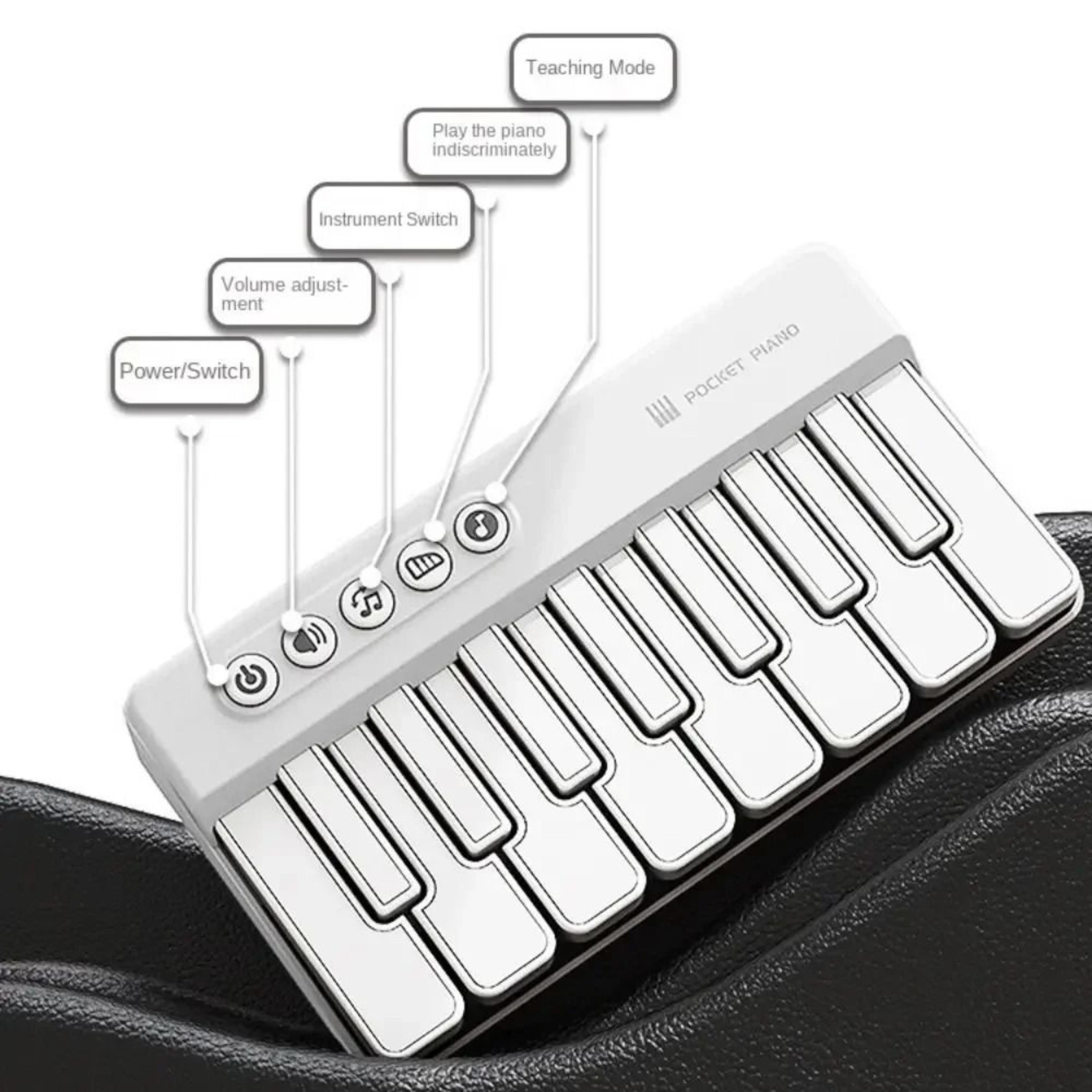 Mini Pocket Electronic Piano Keyboard Portable Educational Music Toy 7