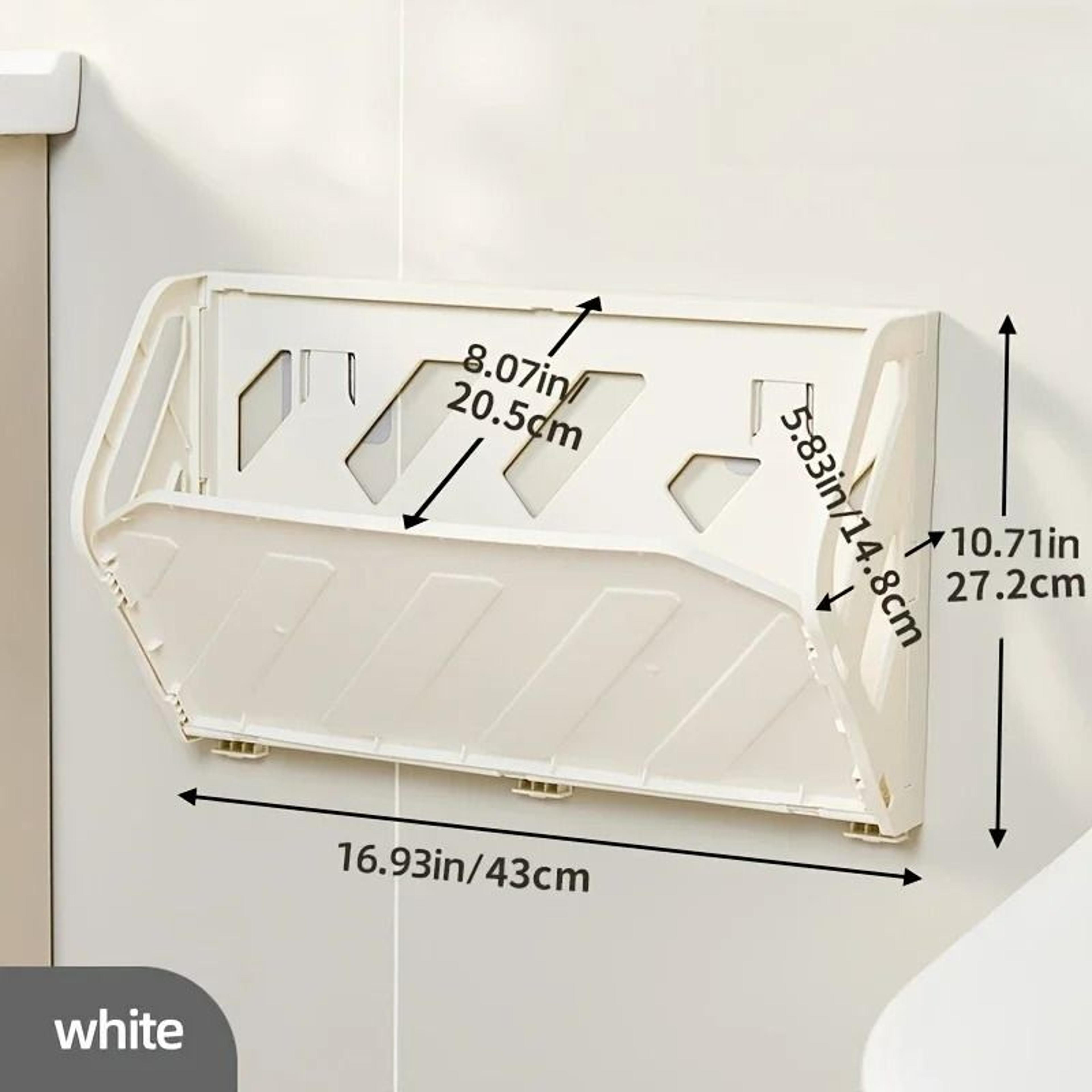 Wall Mounted Foldable Shoe Rack With Hidden Storage Shelf 1