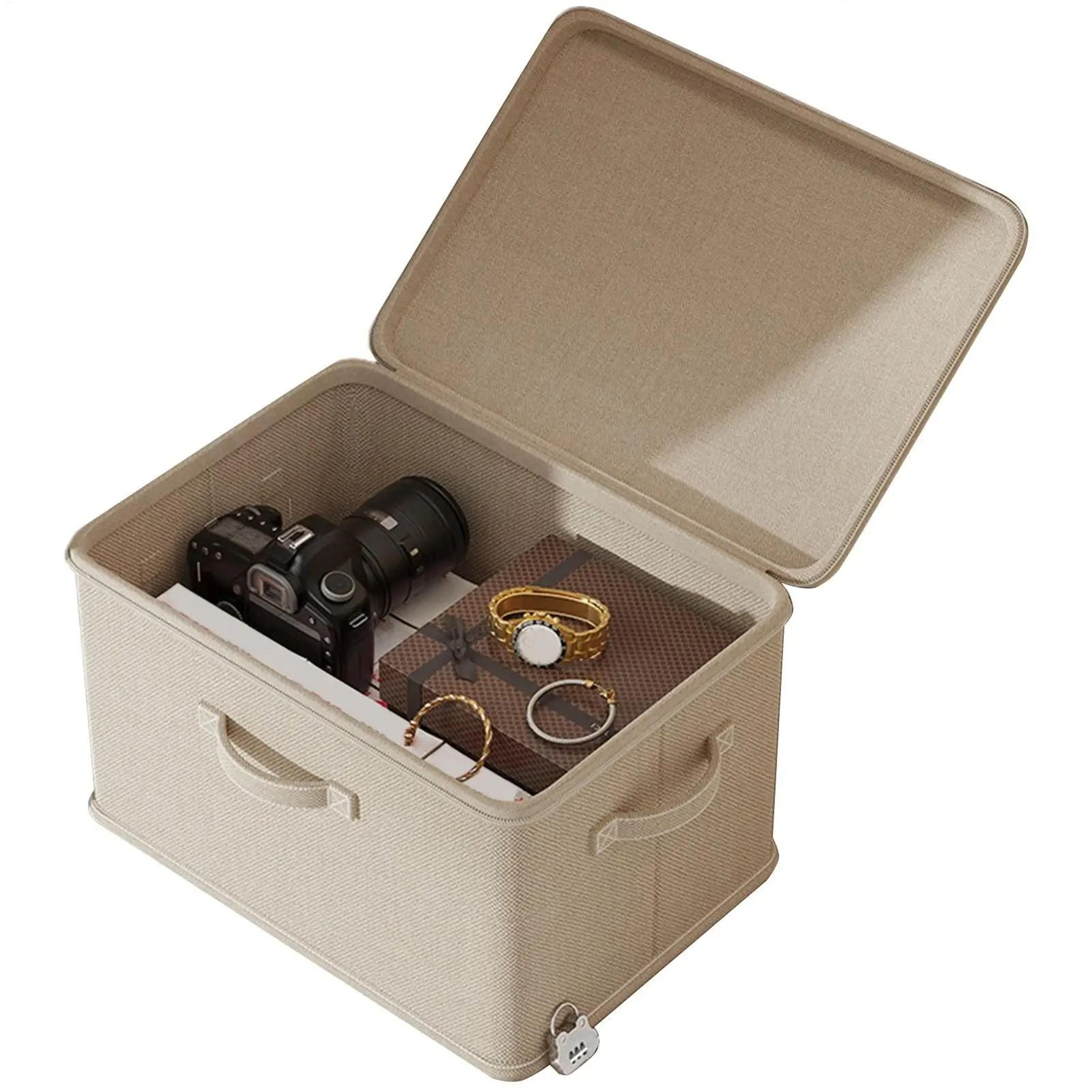 lockable odor proof stackable storage box with handle
