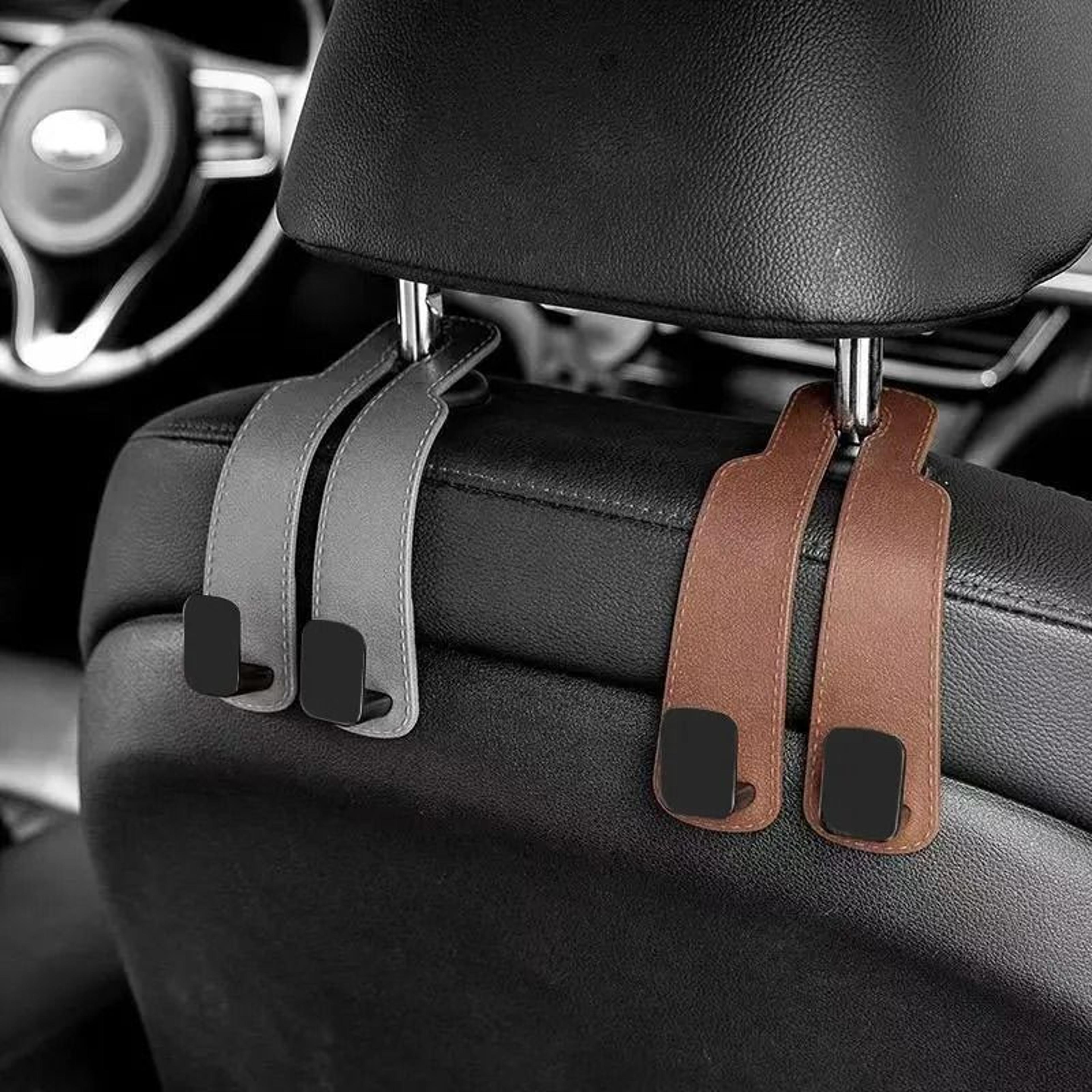 car headrest hooks for bags and seat back organization