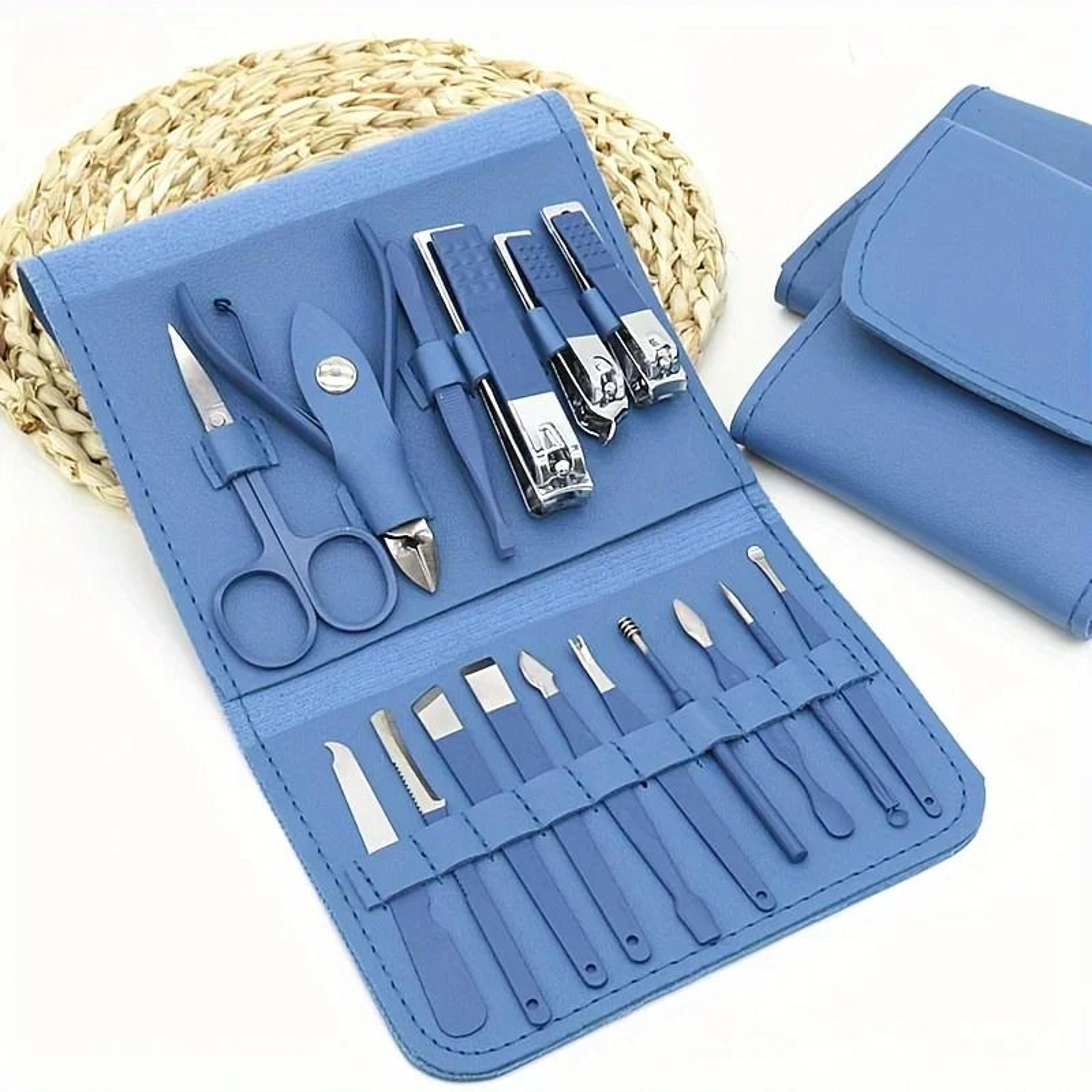 16 Piece Professional Manicure And Pedicure Nail Care Set With Travel Case 7