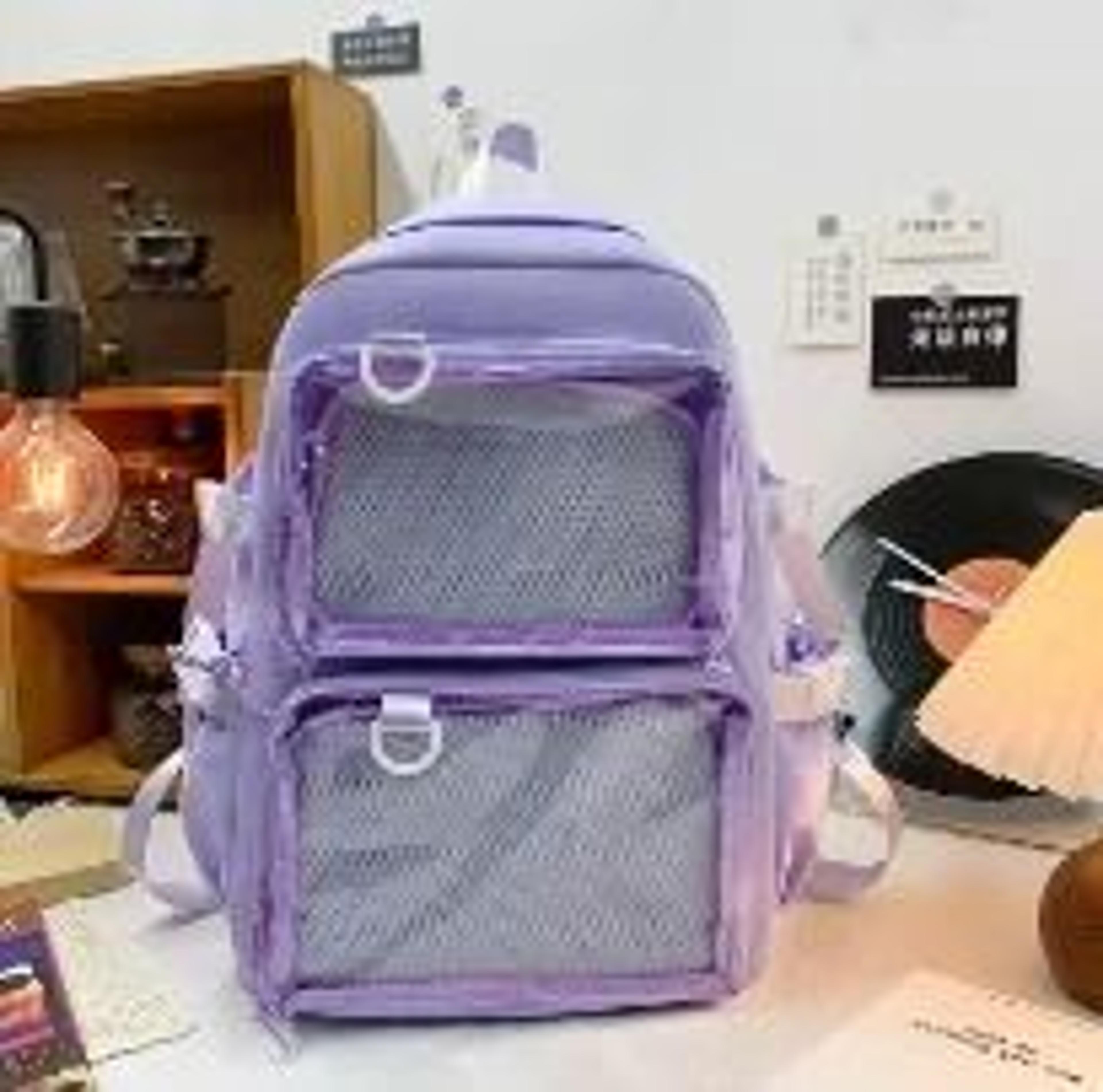 Kawaii Transparent Ita Backpack Large Capacity Anime School Bag 2