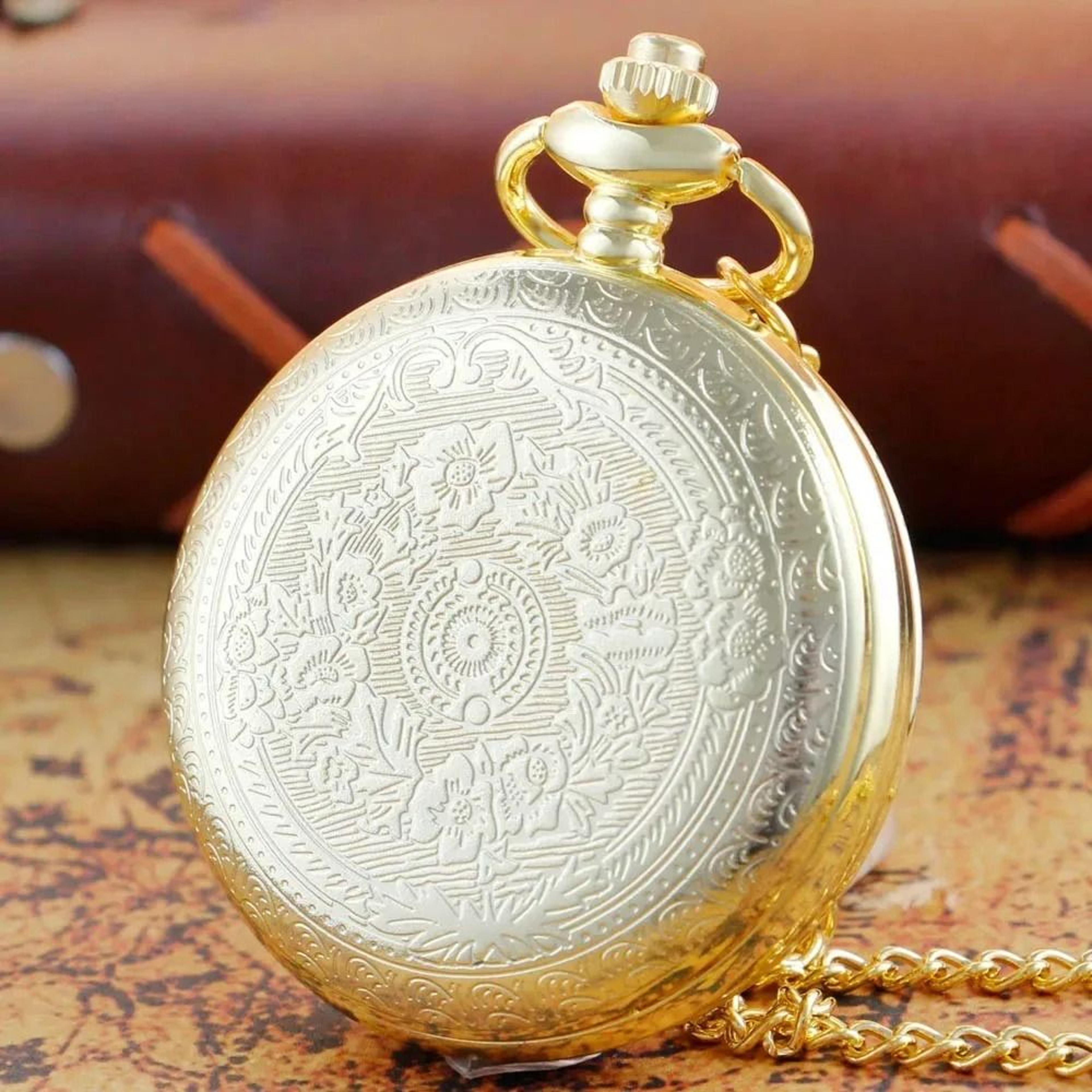 Heritage Tribute Grandpa Pocket Watch Necklace Vintage Quartz Timepiece 8