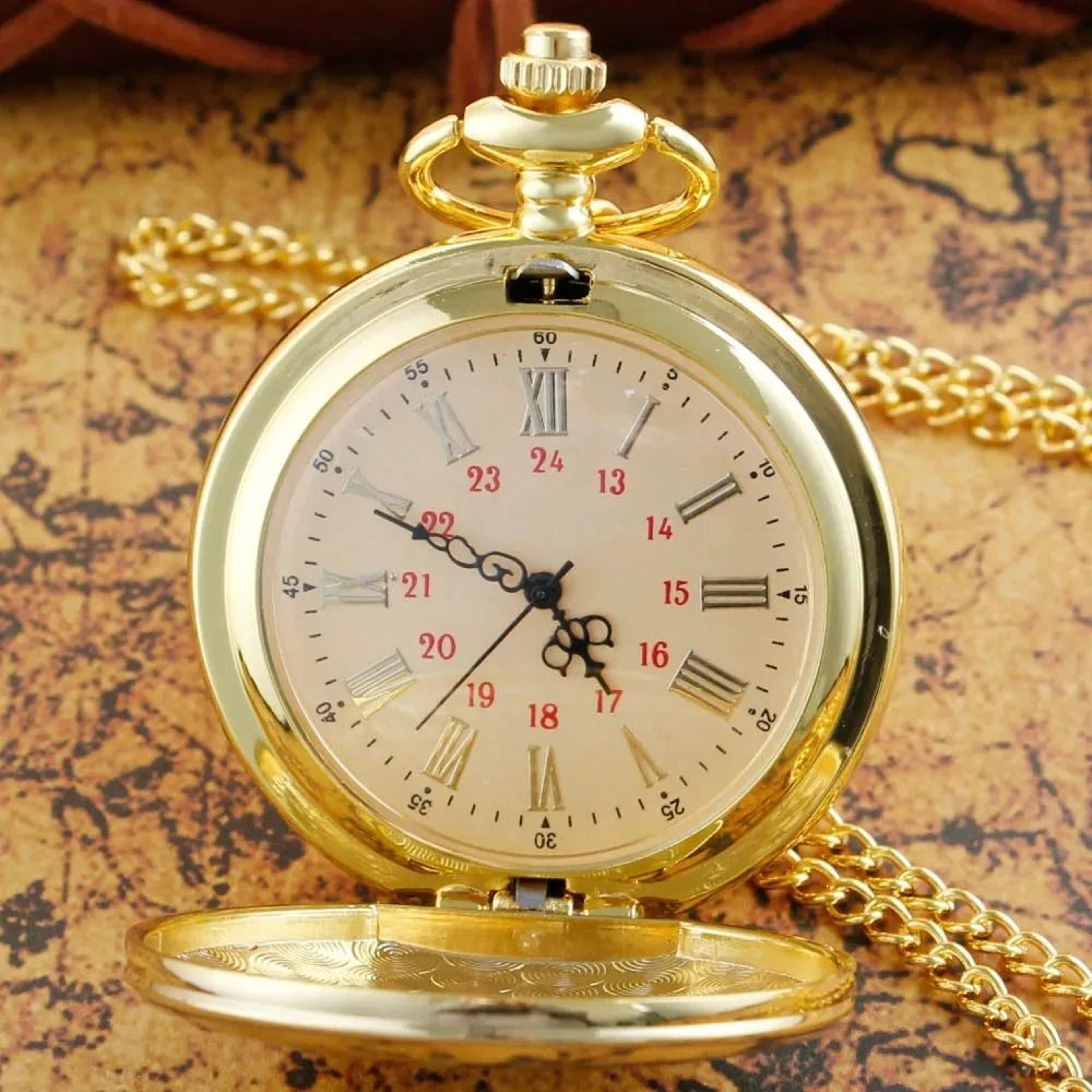 Heritage Tribute Grandpa Pocket Watch Necklace Vintage Quartz Timepiece 9
