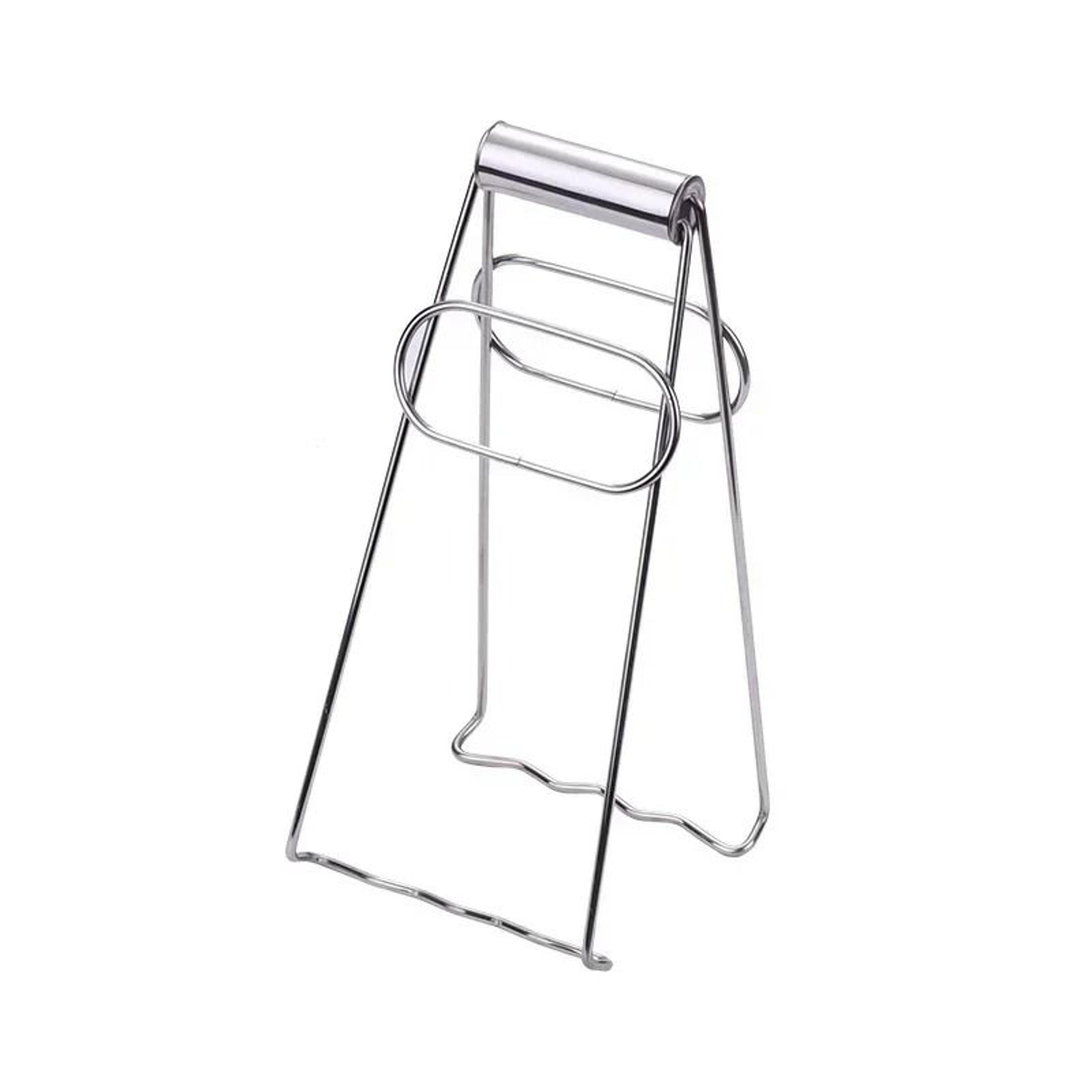stainless steel hot dish clamp foldable bowl and pot gripper