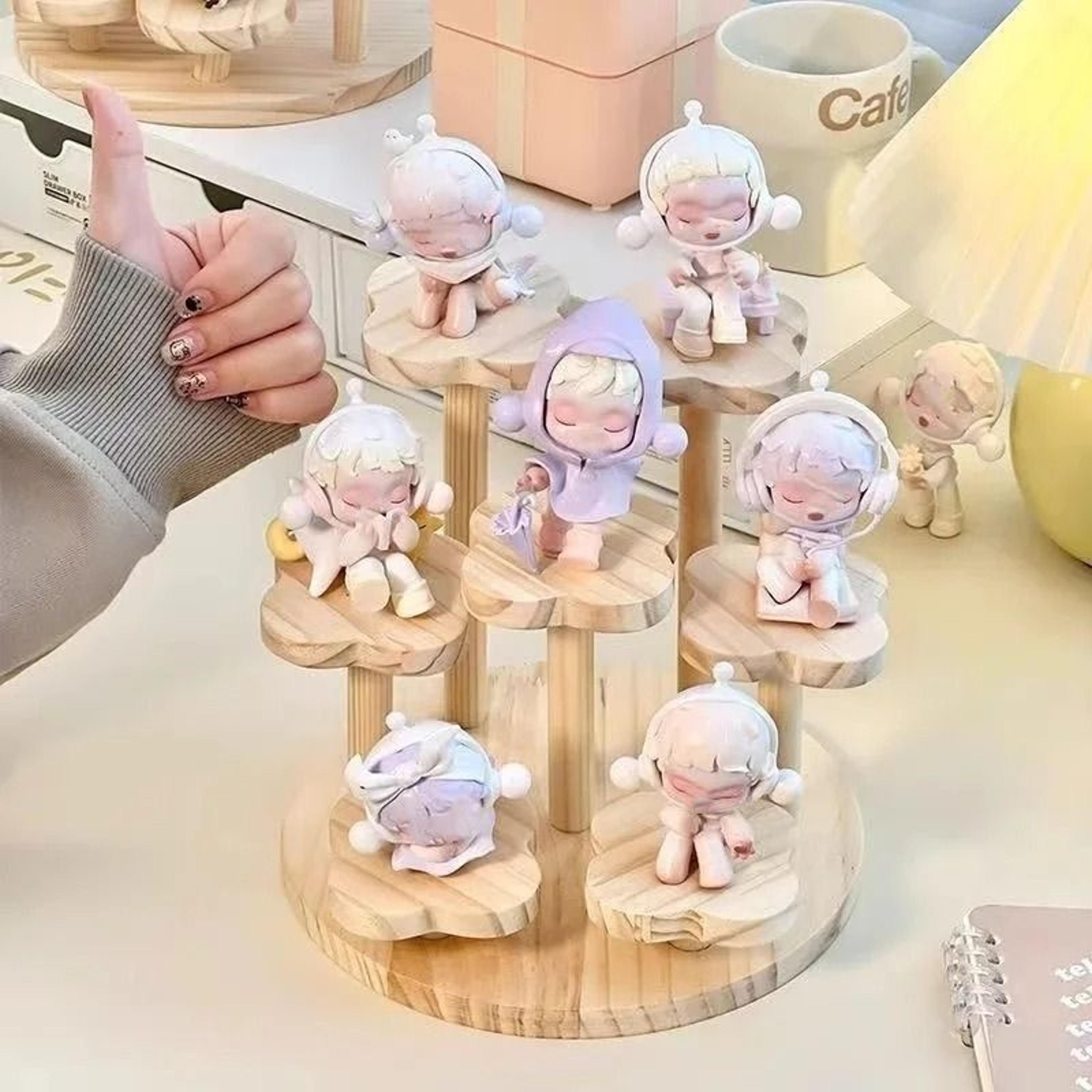 3 Tier Wooden Display Riser Stand Perfume And Collectible Shelf 8