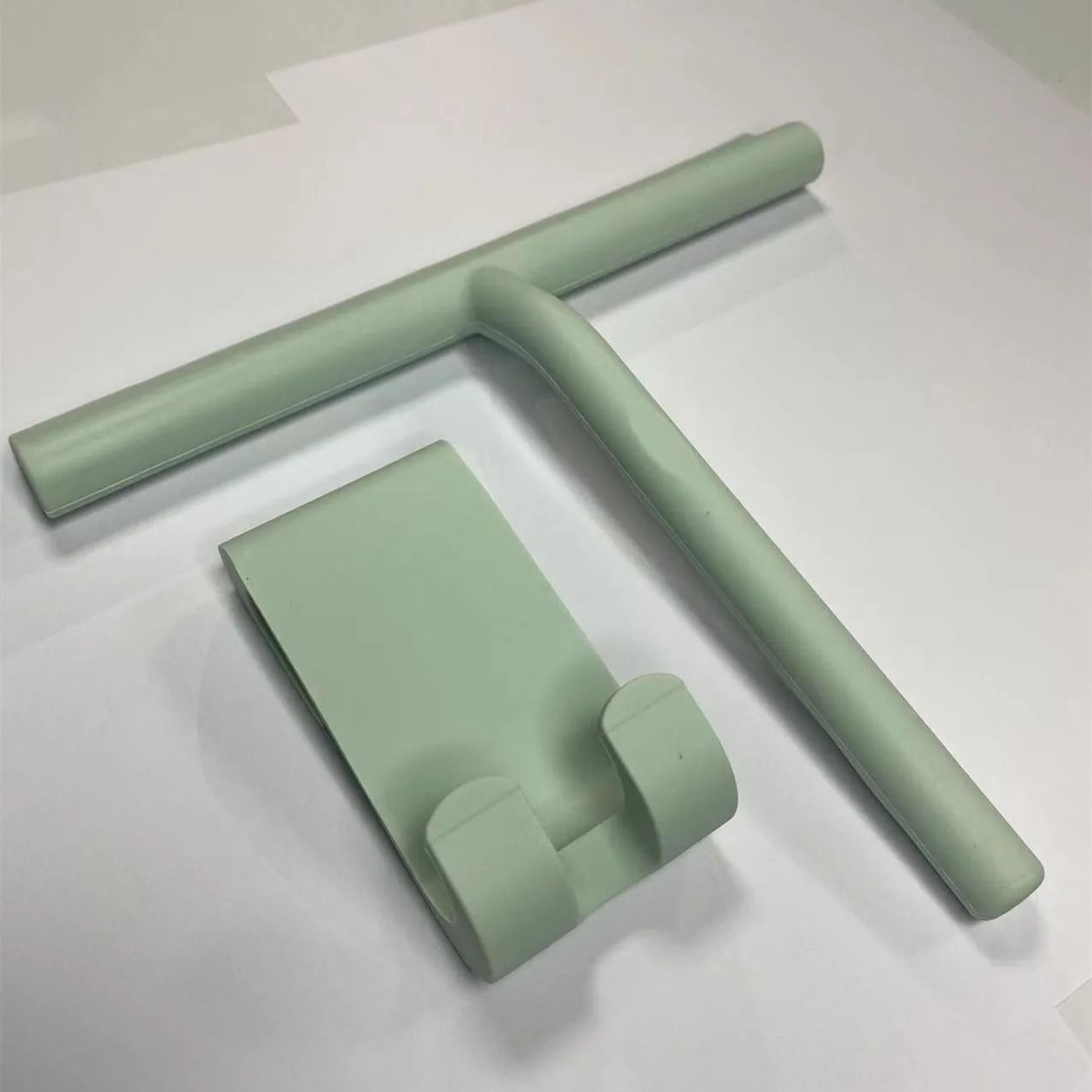 ClearSwipe Shower Squeegee With Holder Multipurpose Glass Cleaning Squeegee For Bathroom Mirror Win 1