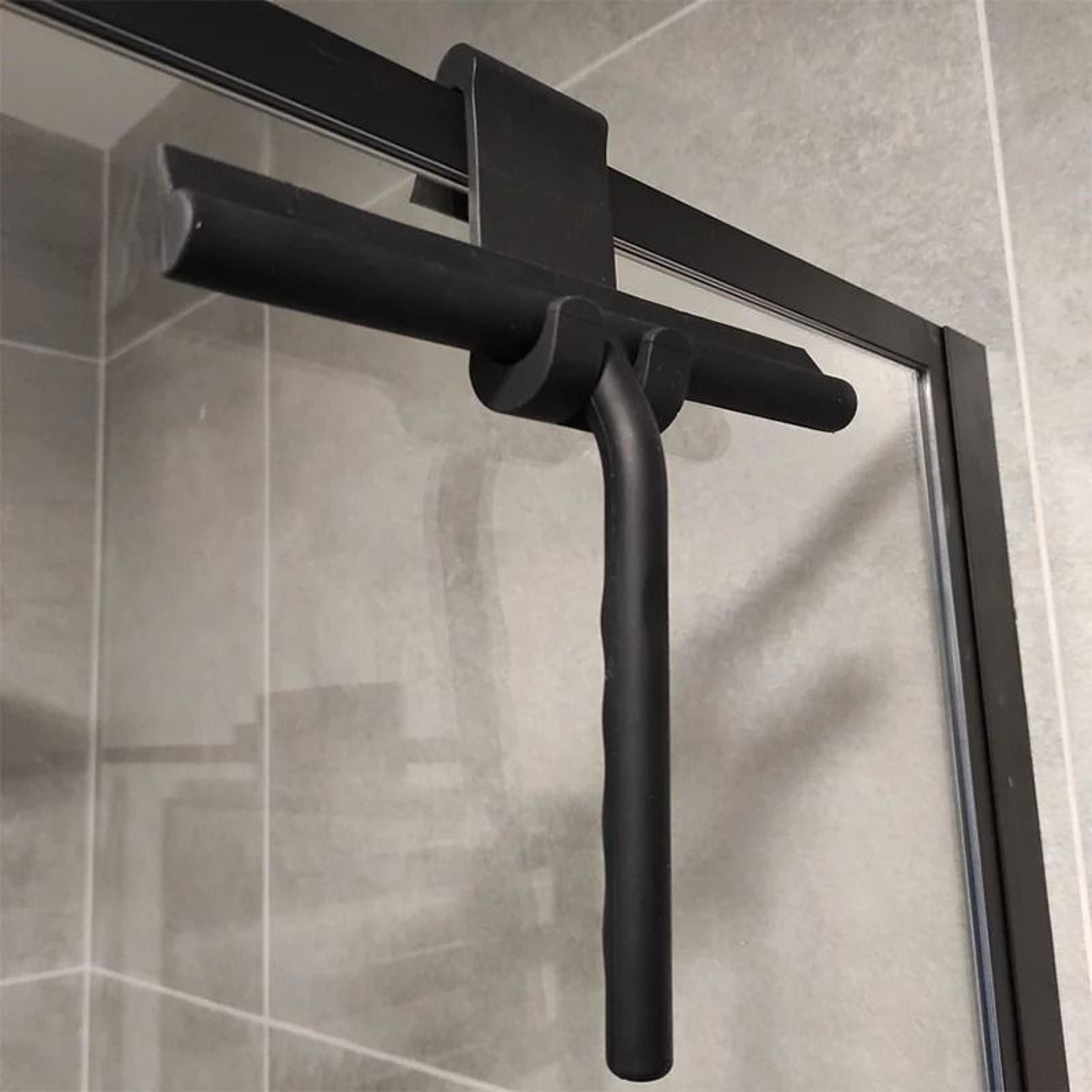 ClearSwipe Shower Squeegee With Holder Multipurpose Glass Cleaning Squeegee For Bathroom Mirror Win 9