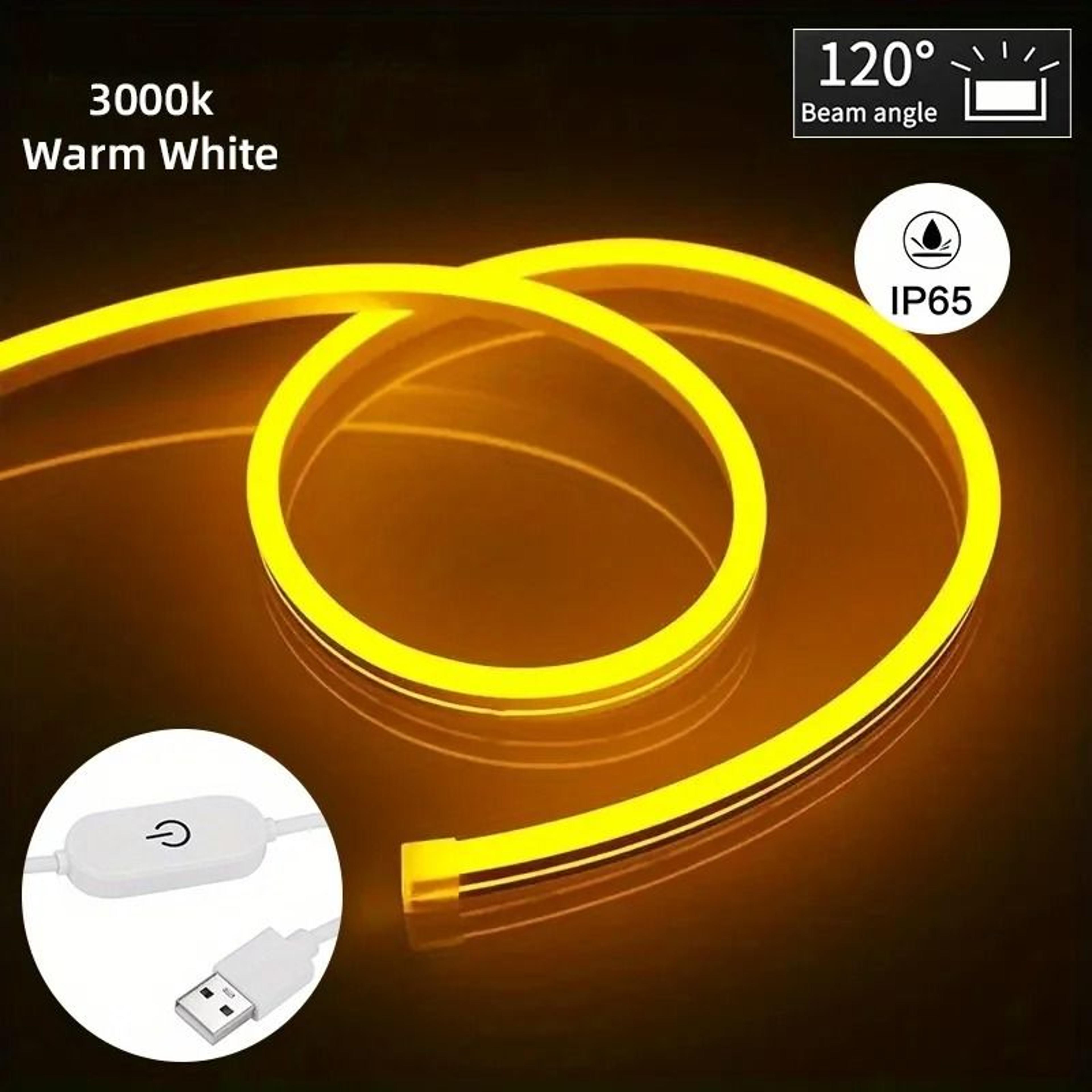 Flexible LED Neon Strip Light USB Dimmable Waterproof Neon Sign Tape 2