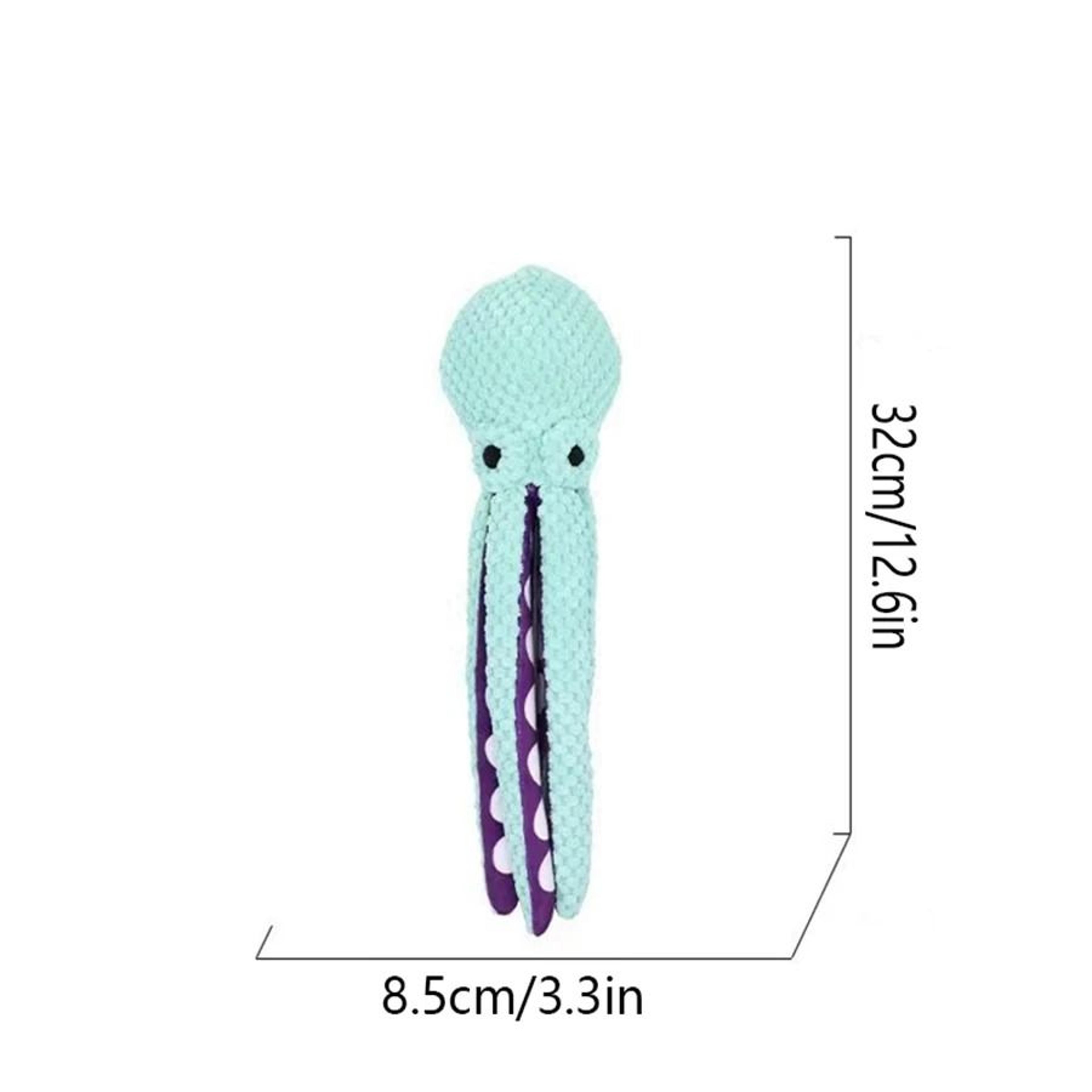 Interactive Plush Octopus Dog Toy Squeaky Boredom Companion For Dogs 3