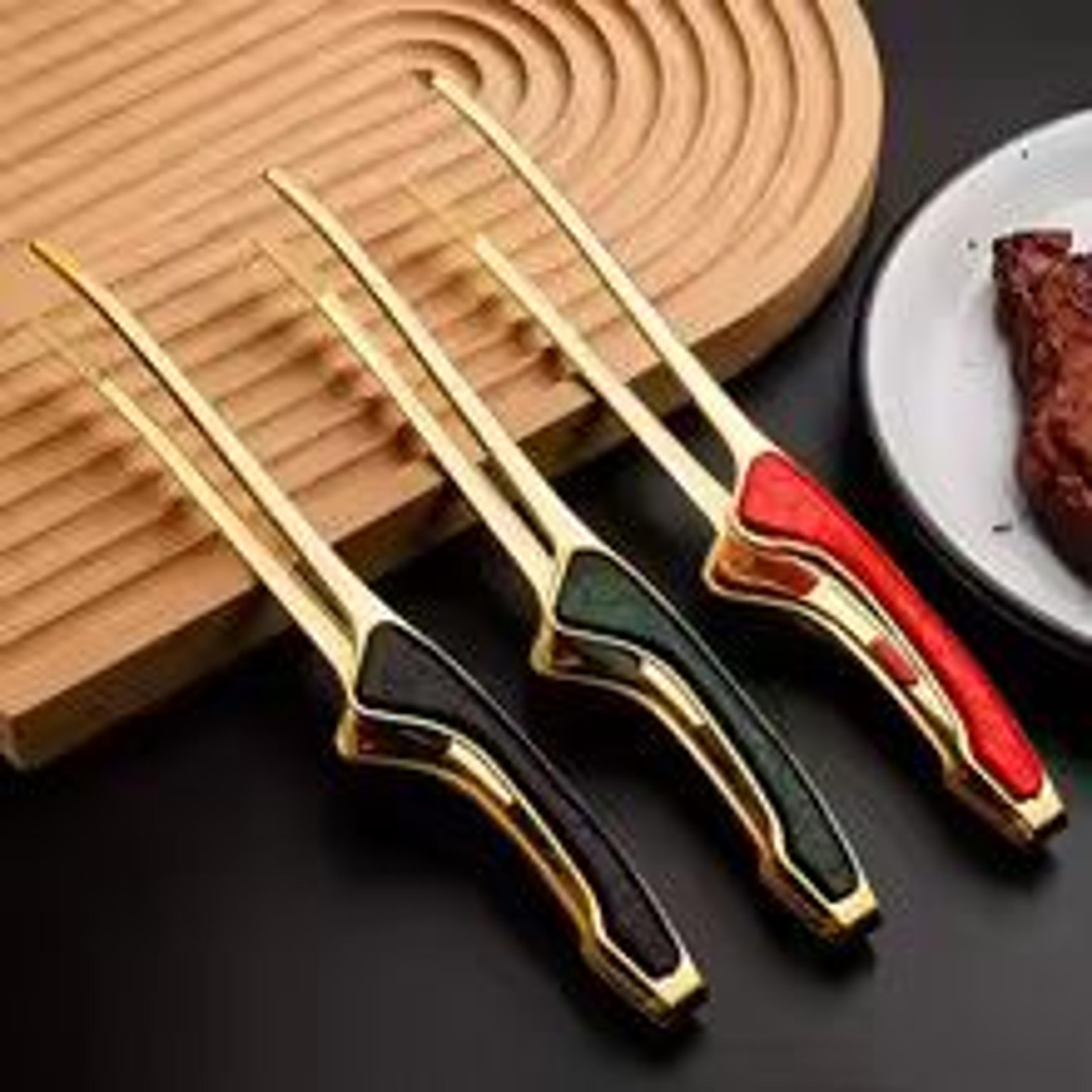 stainless steel kitchen serving tongs non slip grip cooking food tongs