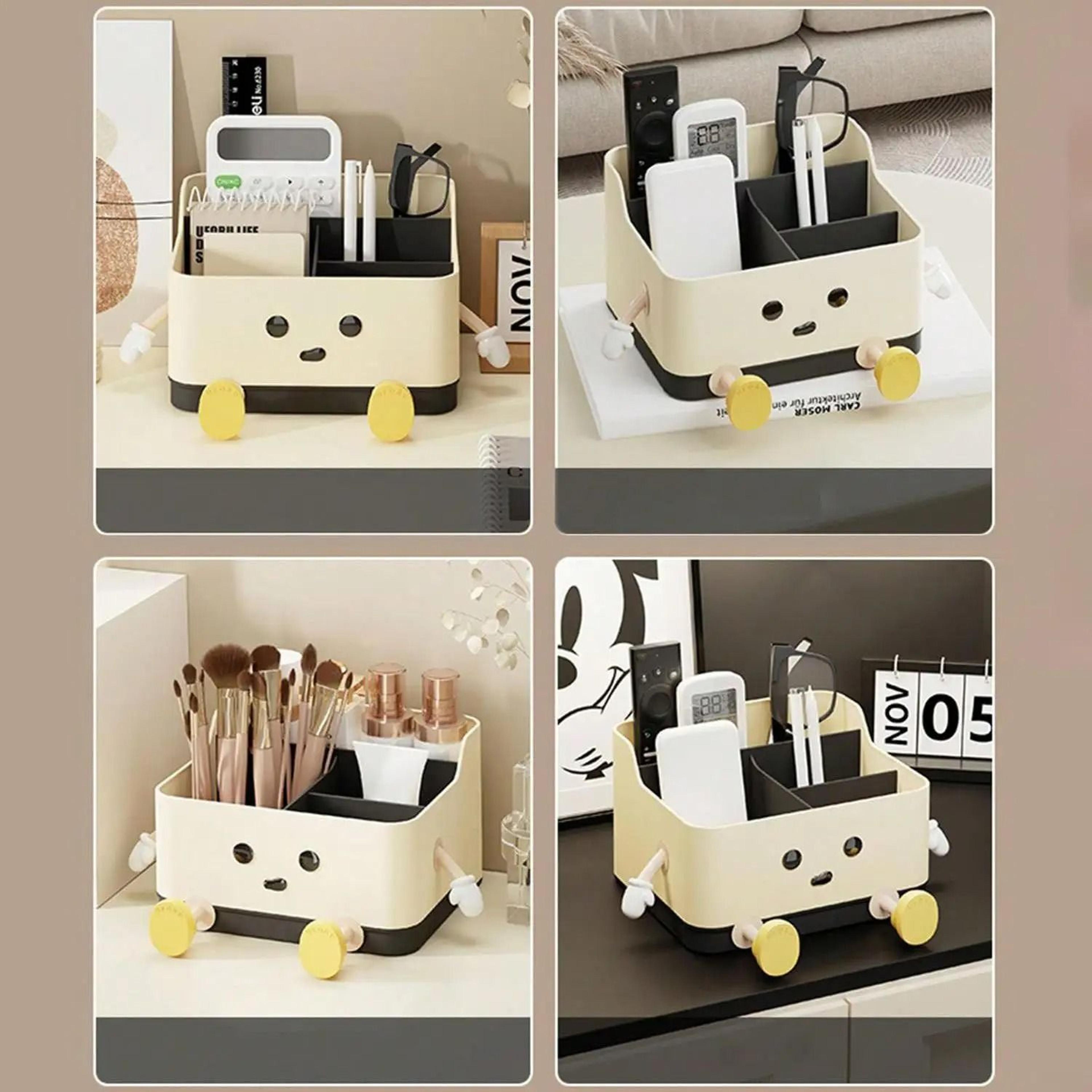multifunction desktop cosmetic organizer countertop makeup storage display box