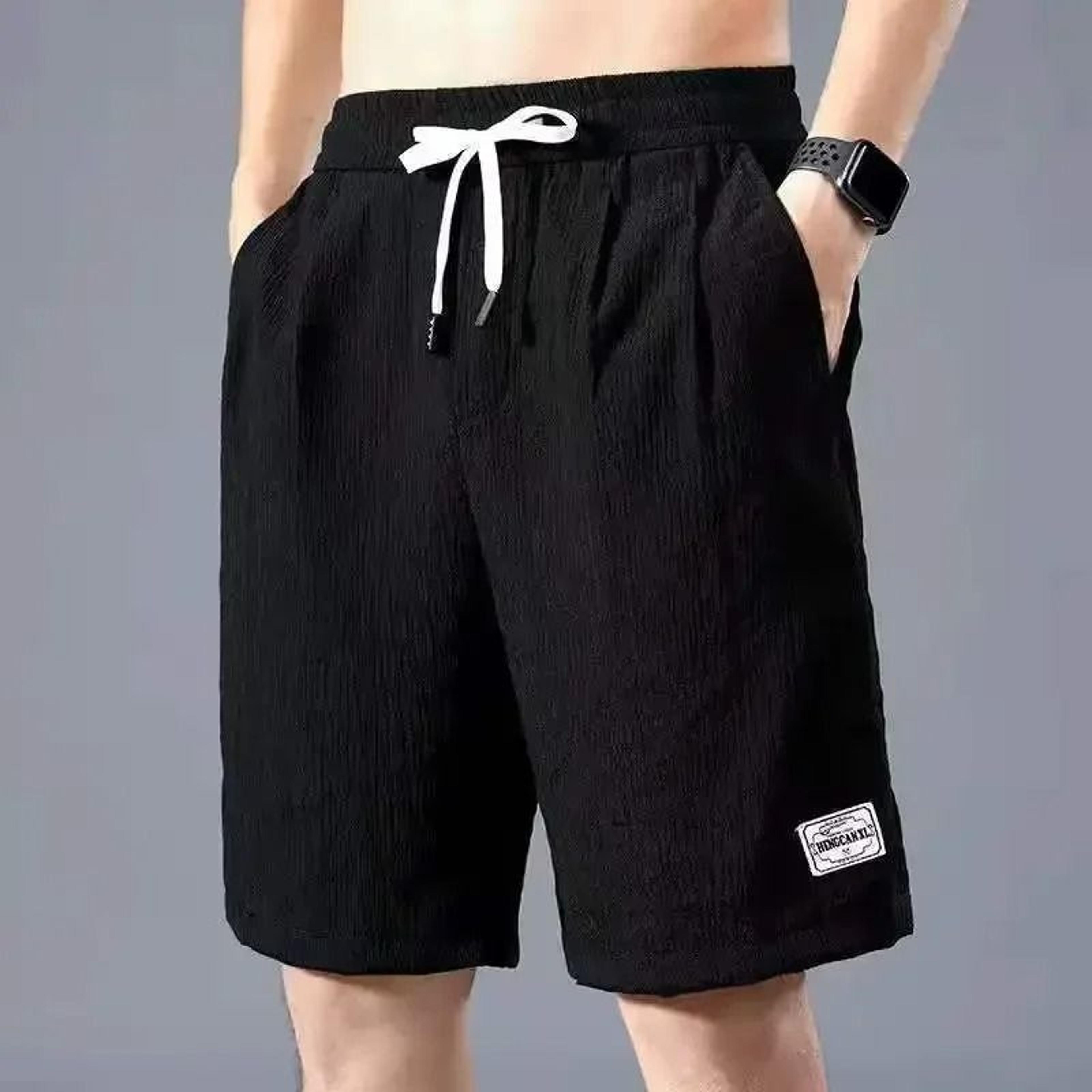 mens ice silk casual shorts lightweight loose fit summer shorts