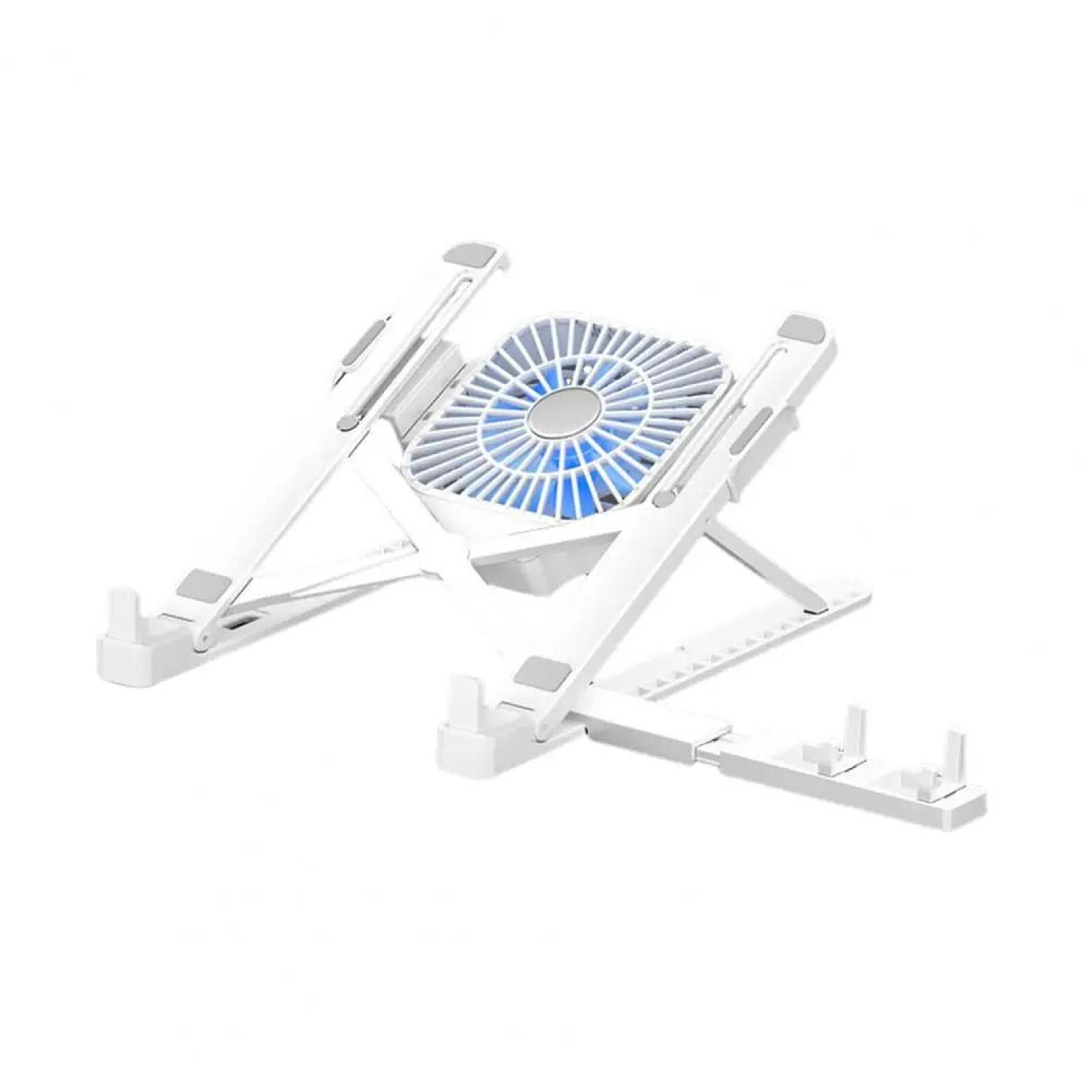 Portable Adjustable Laptop Stand With Fan Ergonomic Laptop Cooling Stand Height Adjustable Work Ris 4