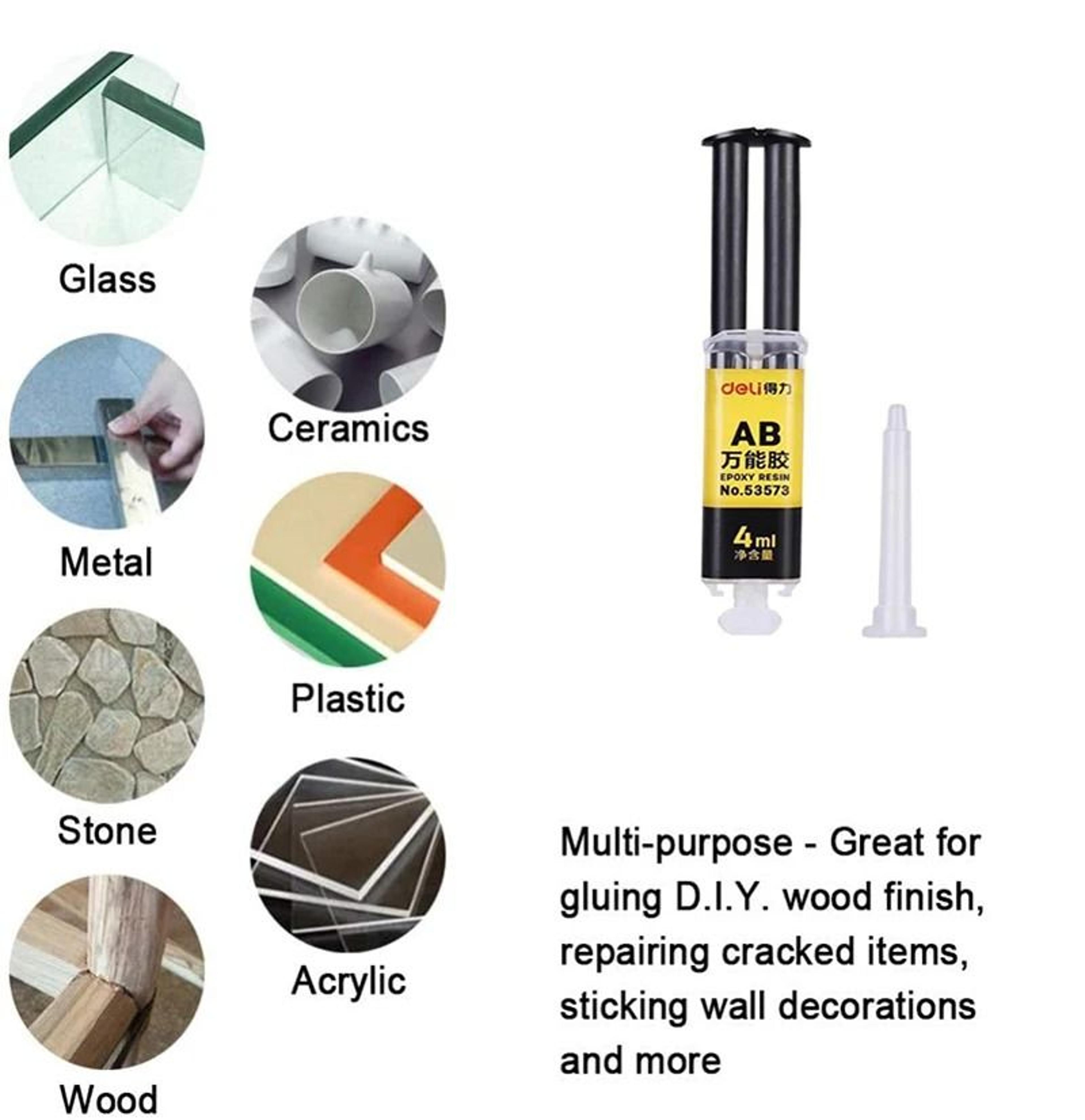 Heavy Duty Epoxy Resin Glue Waterproof AB Epoxy Adhesive Strong Instant Repair Glue For Metal Glass 6