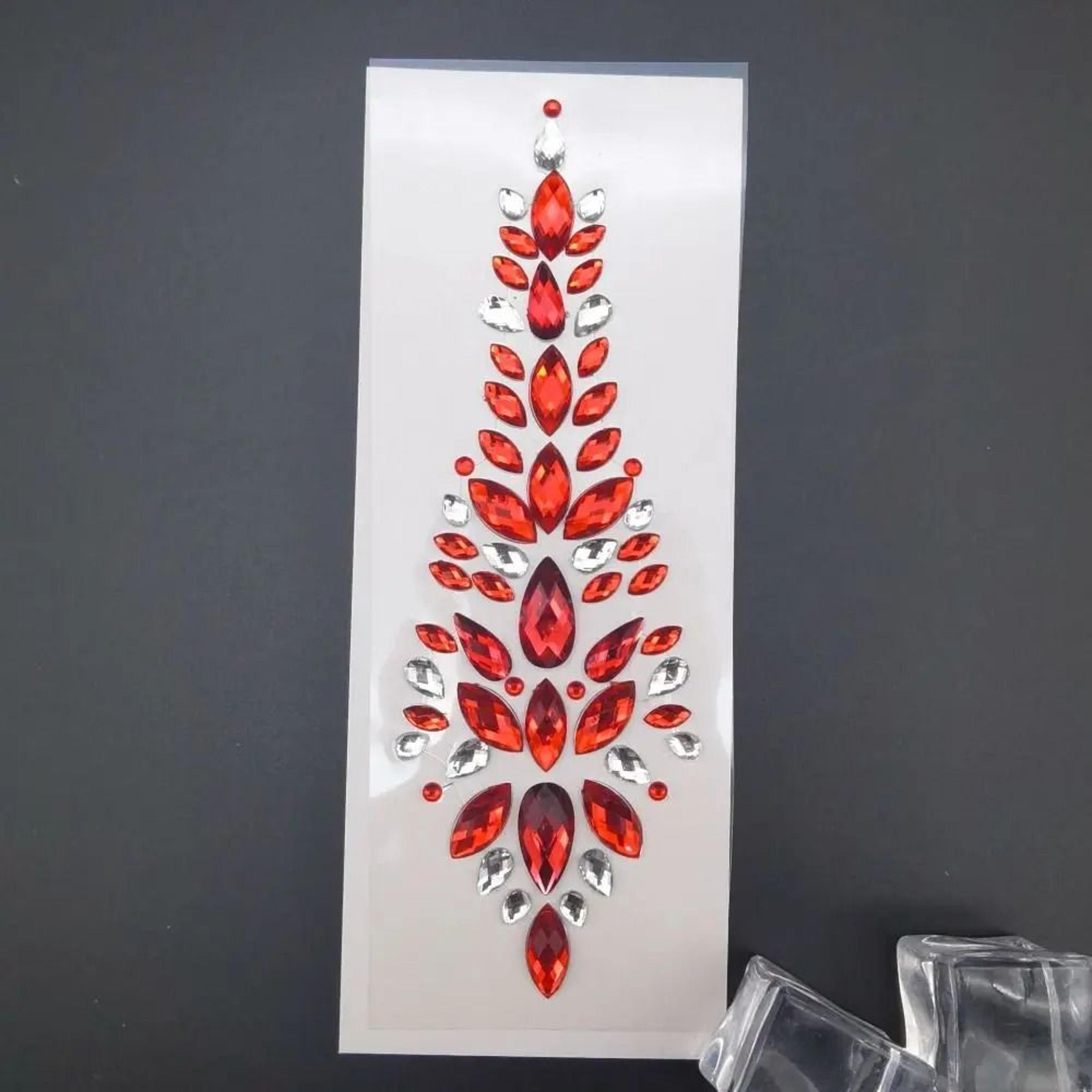CrystalVibe Festival Face Gem Stickers 3D Rhinestone Face Jewels EDM Forehead And Body Gems 4
