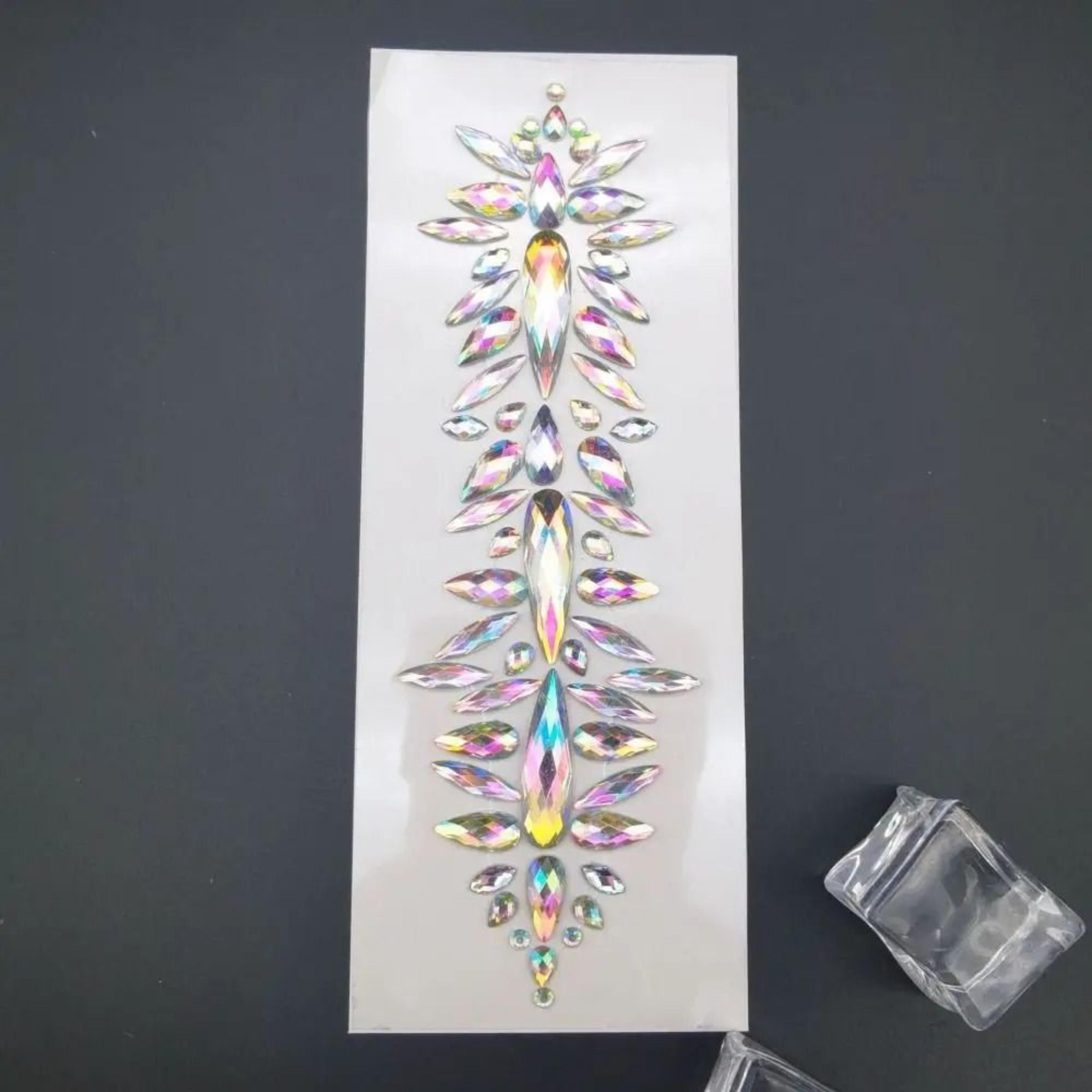 CrystalVibe Festival Face Gem Stickers 3D Rhinestone Face Jewels EDM Forehead And Body Gems 8