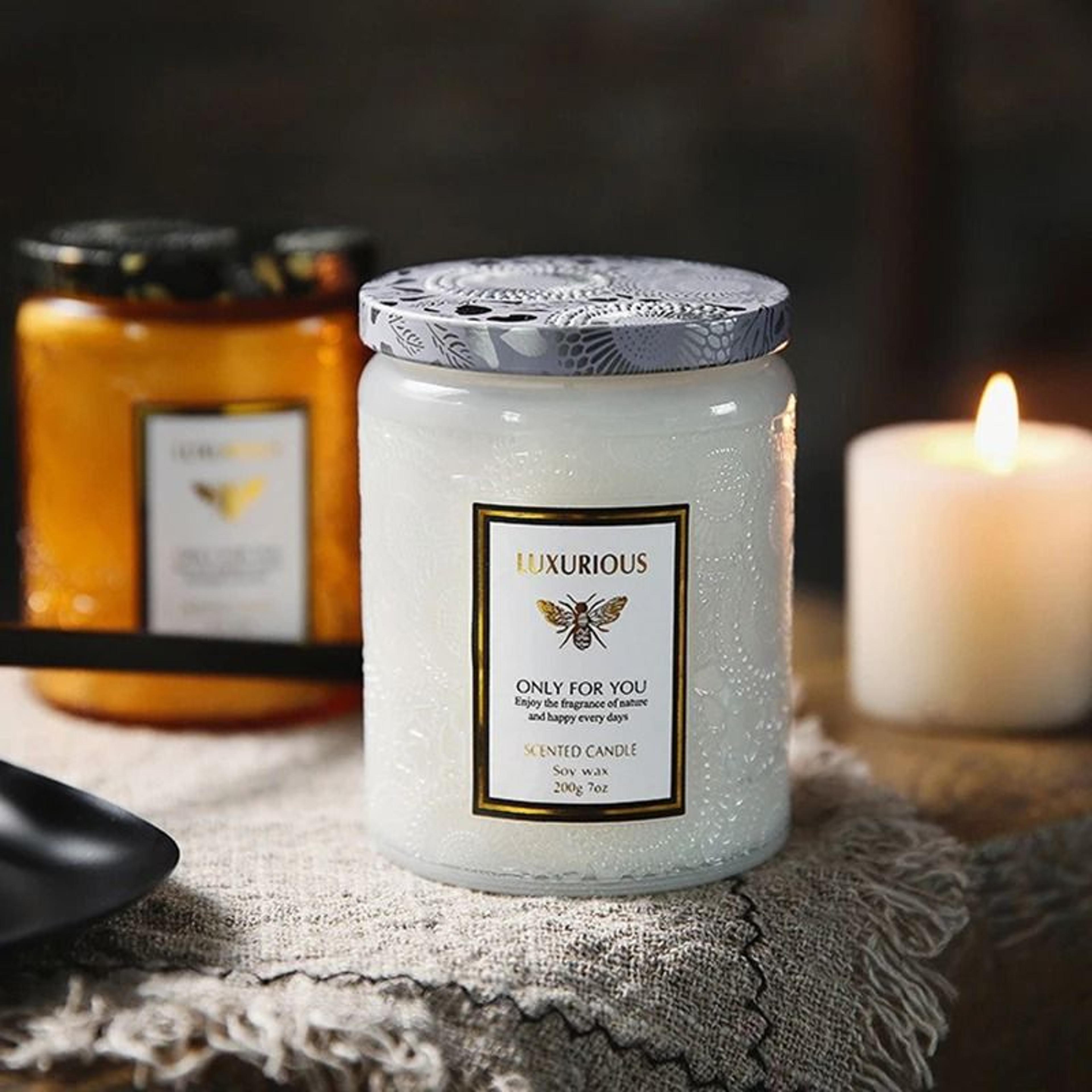 7 oz natural soy scented candle aromatherapy jar candle for home relaxation