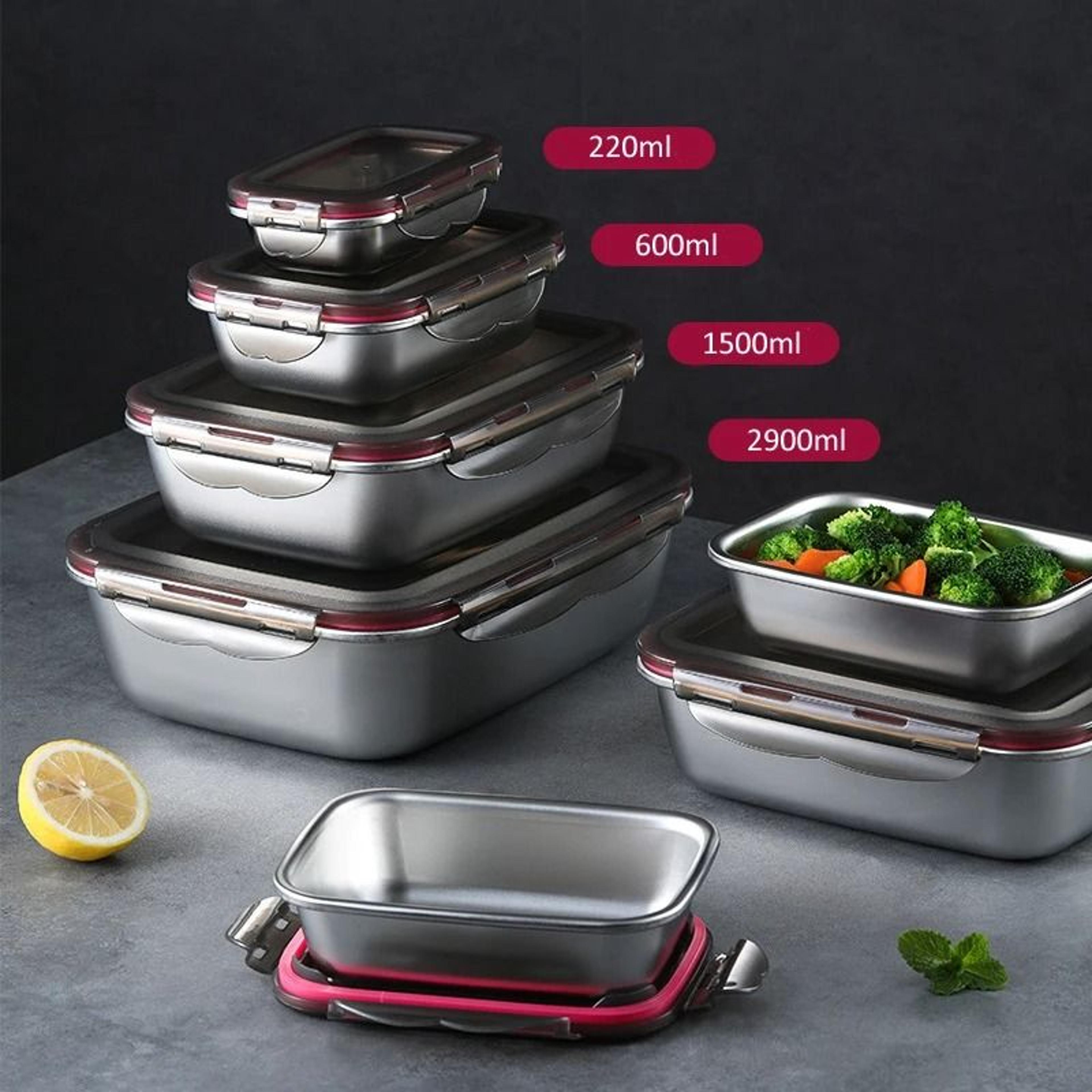 304 stainless steel bento box leakproof food storage container portable lunch box