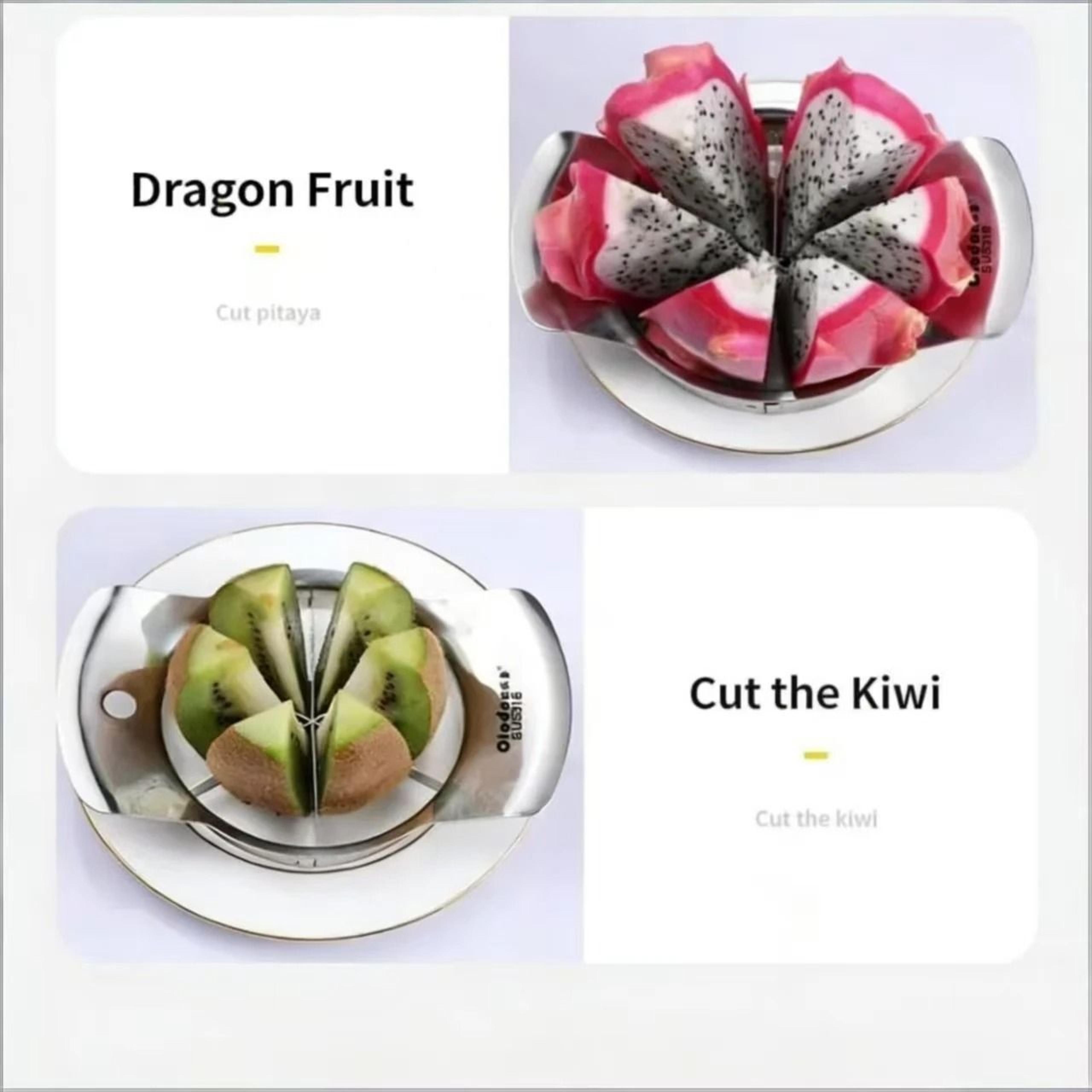 Stainless Steel Apple Slicer Corer Fruit Cutter Divider With Comfortable Handle 3