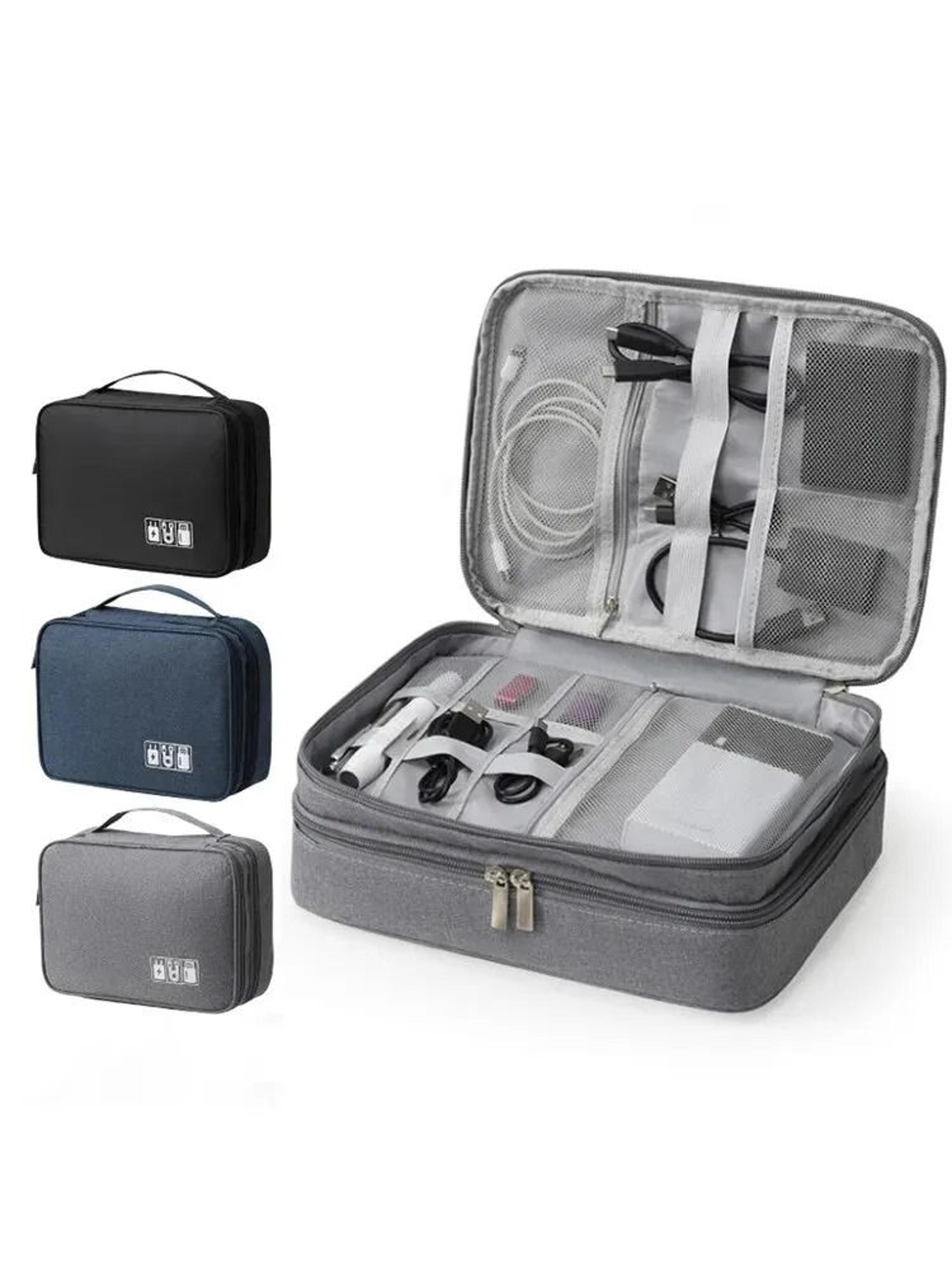 multifunction electronics organizer bag cable storage travel tech accessories case