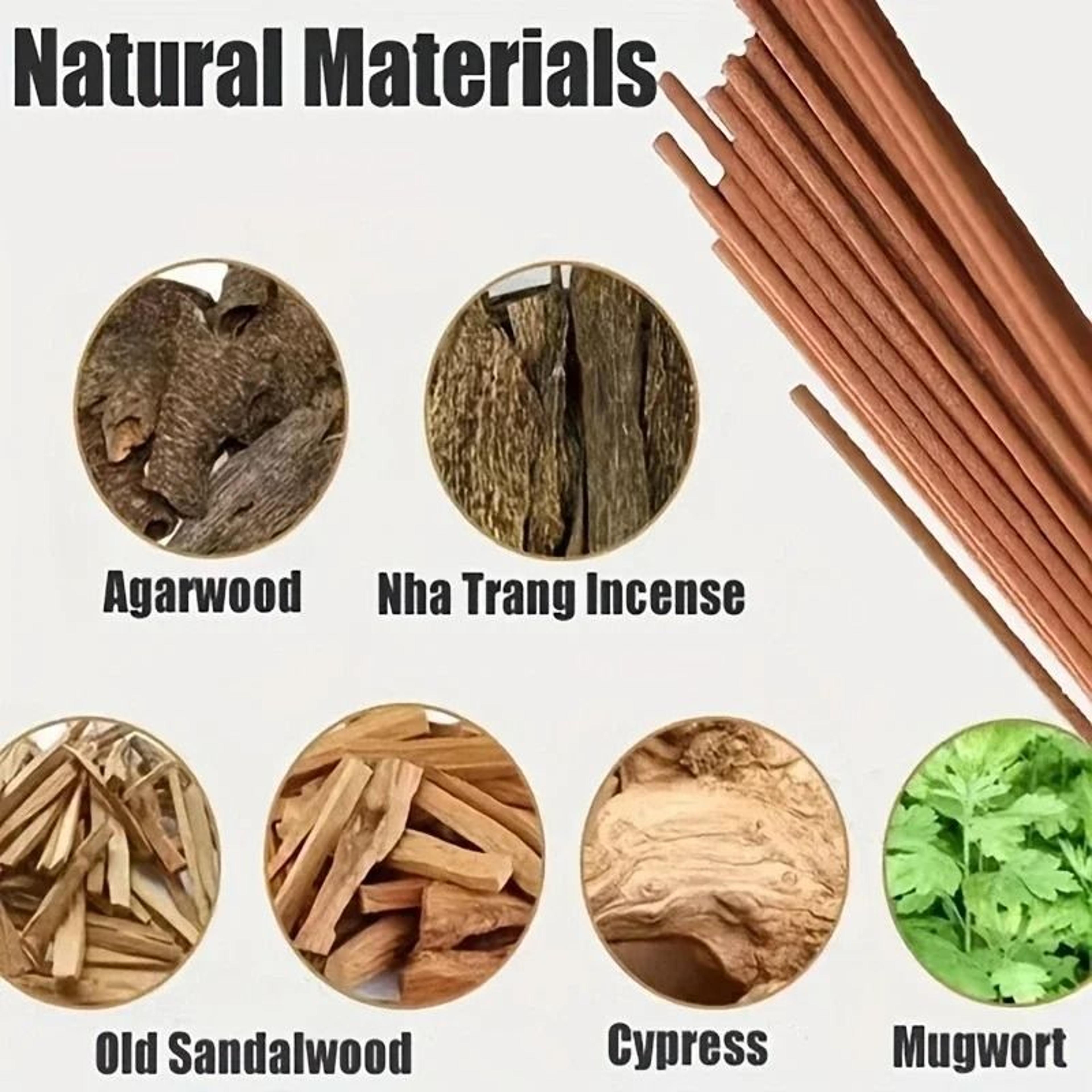 Natural Sandalwood Incense Sticks 40pcs Aromatherapy Meditation Prayer Incense 4