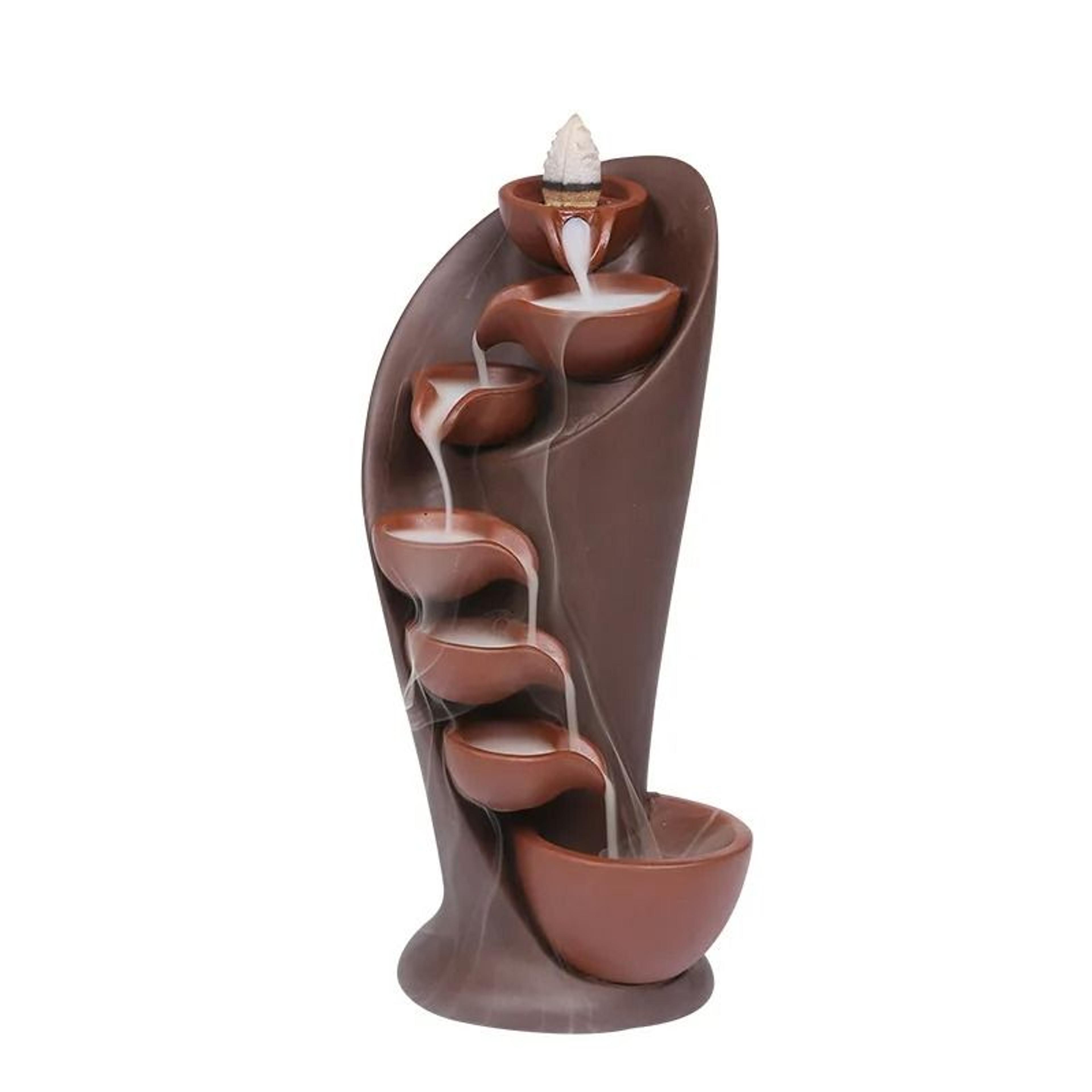 ceramic waterfall backflow incense burner zen decorative ornament