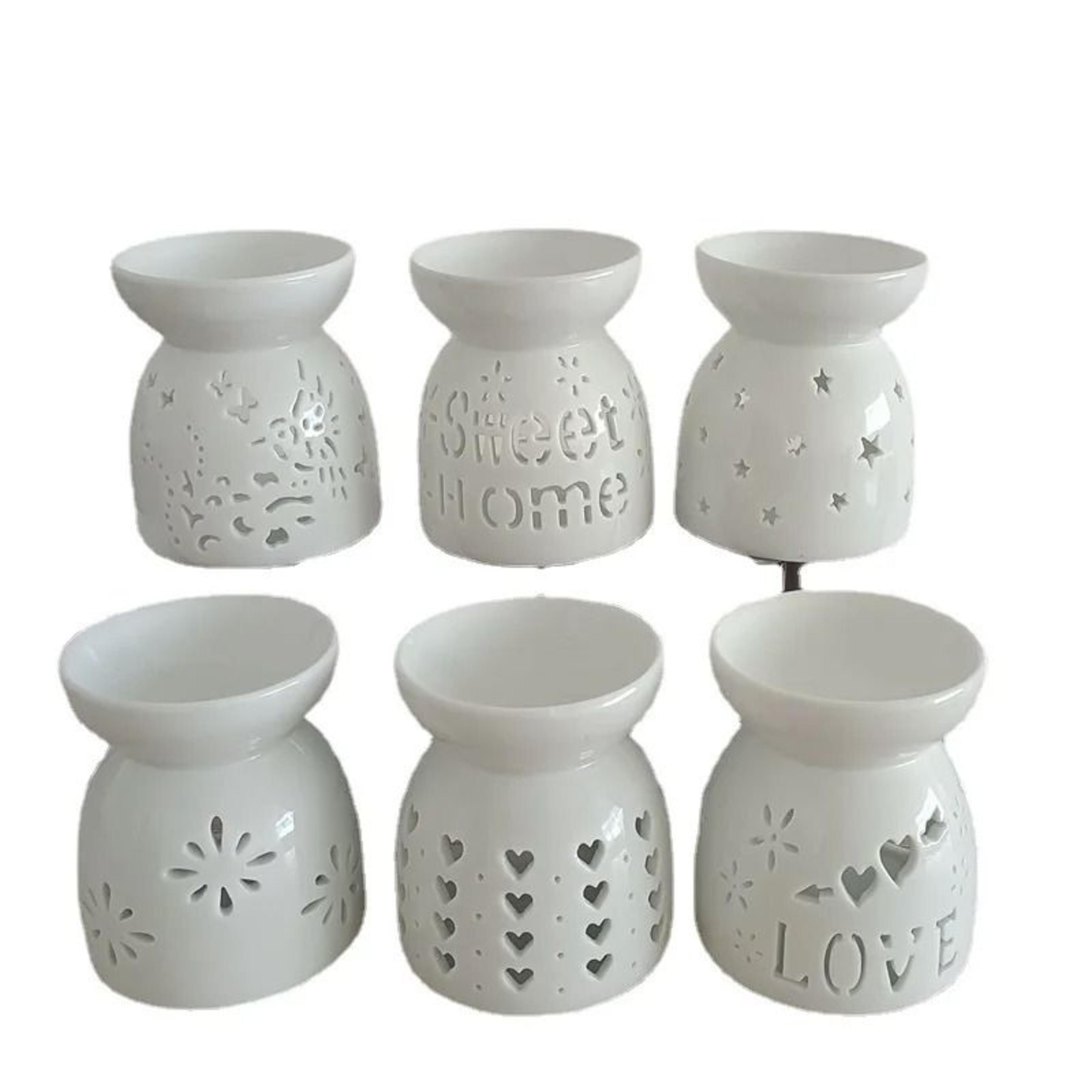 ceramic aromatherapy burner wax melt and essential oil diffuser holder