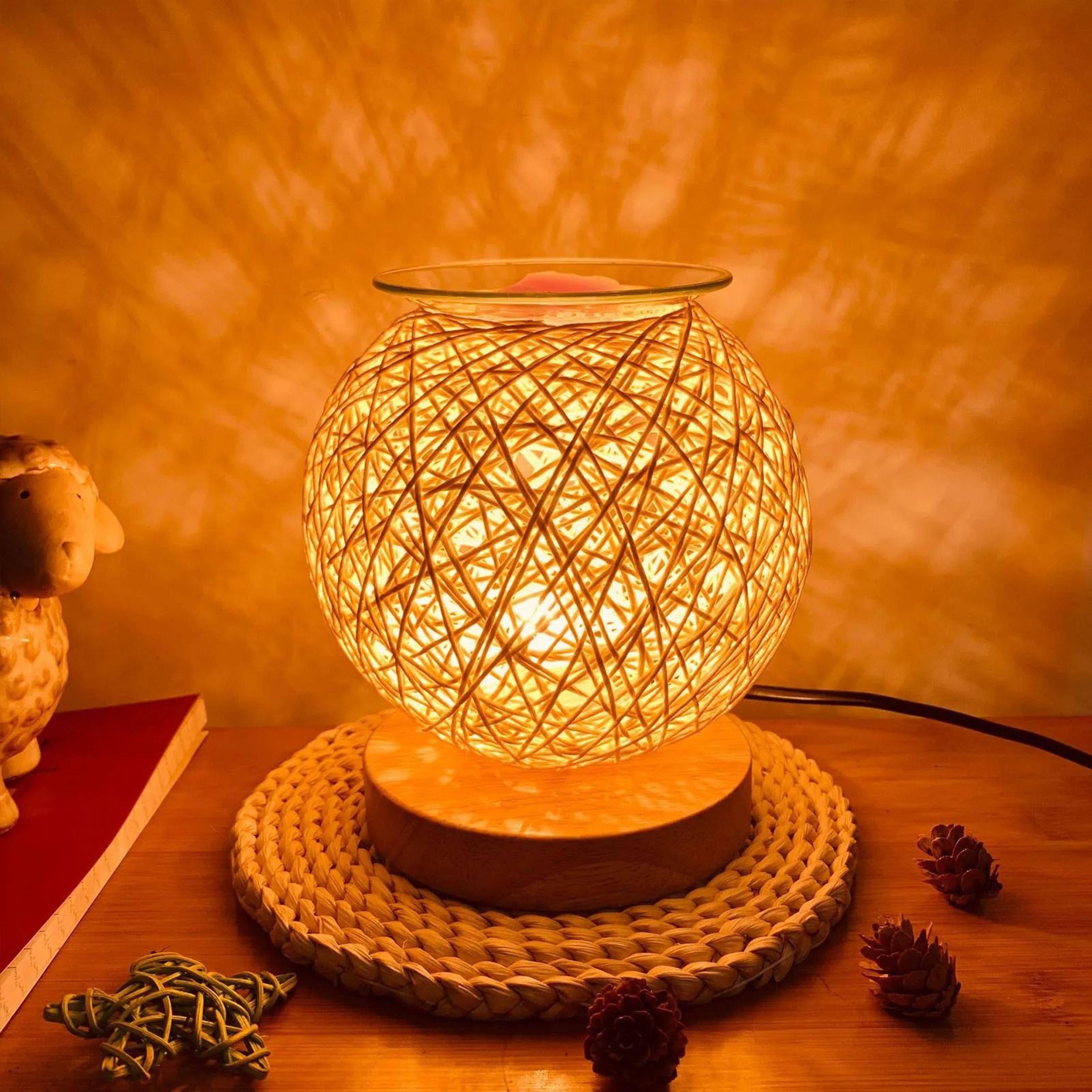 3d electric wax melt burner essential oil aroma lamp night light diffuser