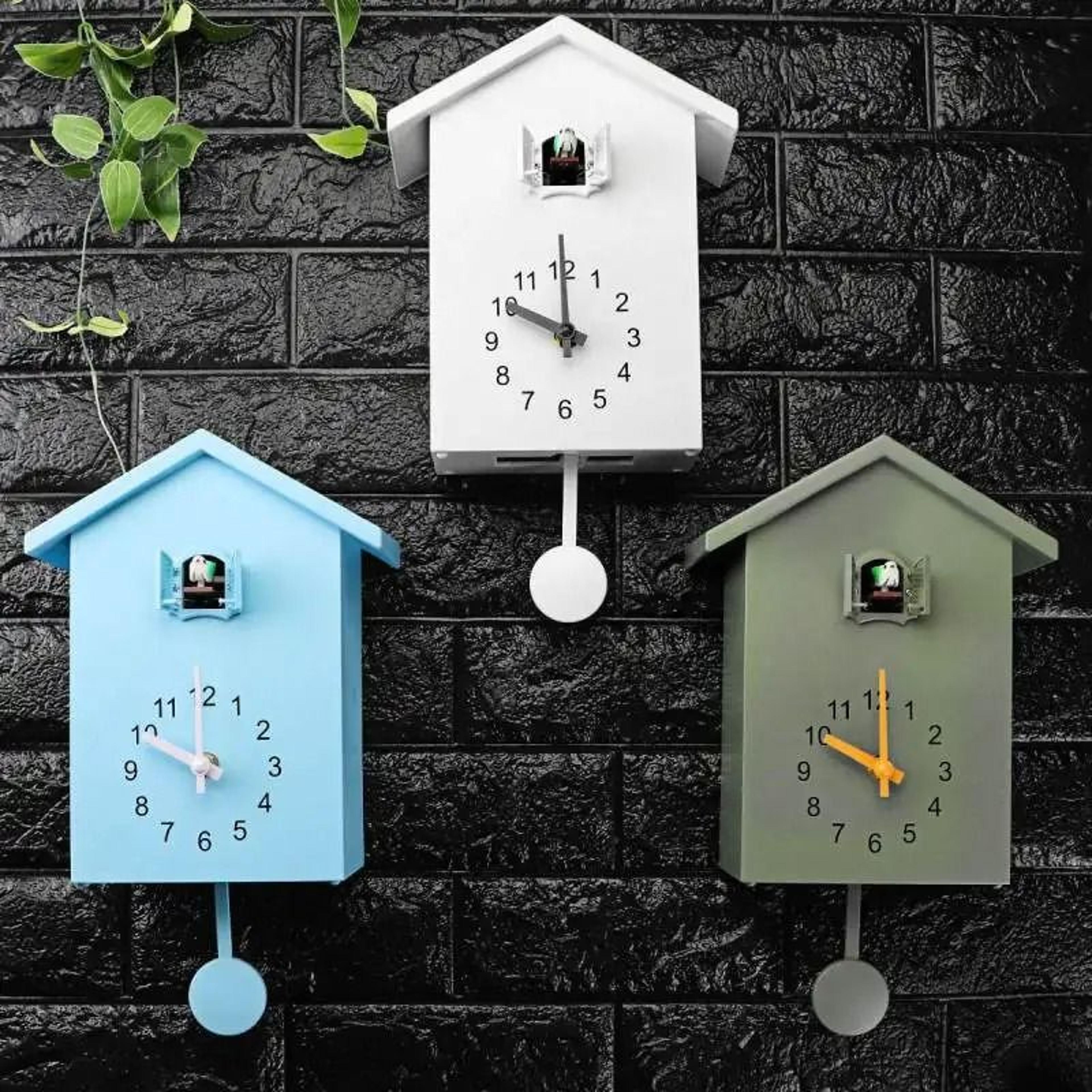 Modern Cuckoo Wall Clock With Silent Pendulum And 24 Hour Display 6