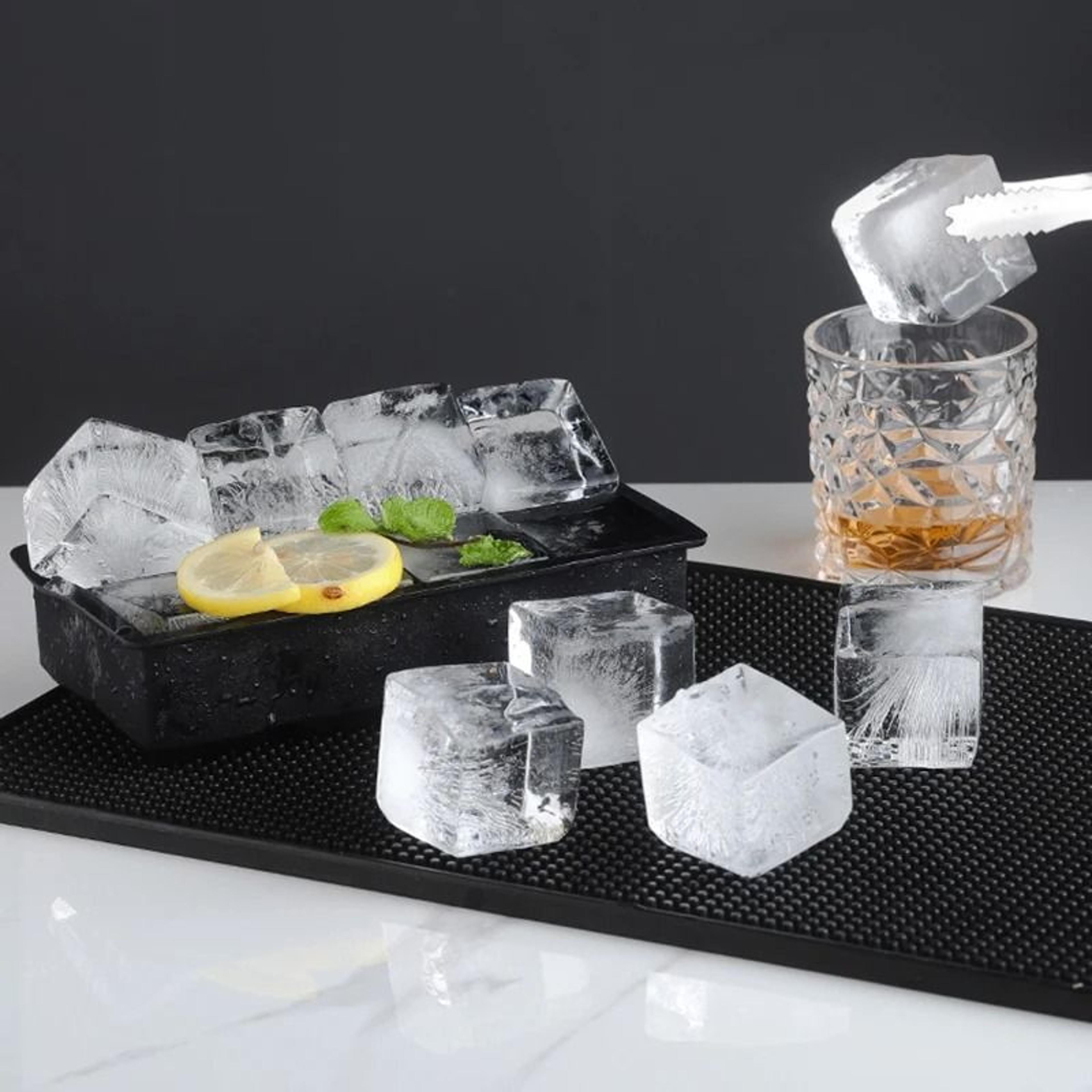 large silicone ice cube tray giant square ice mold for drinks