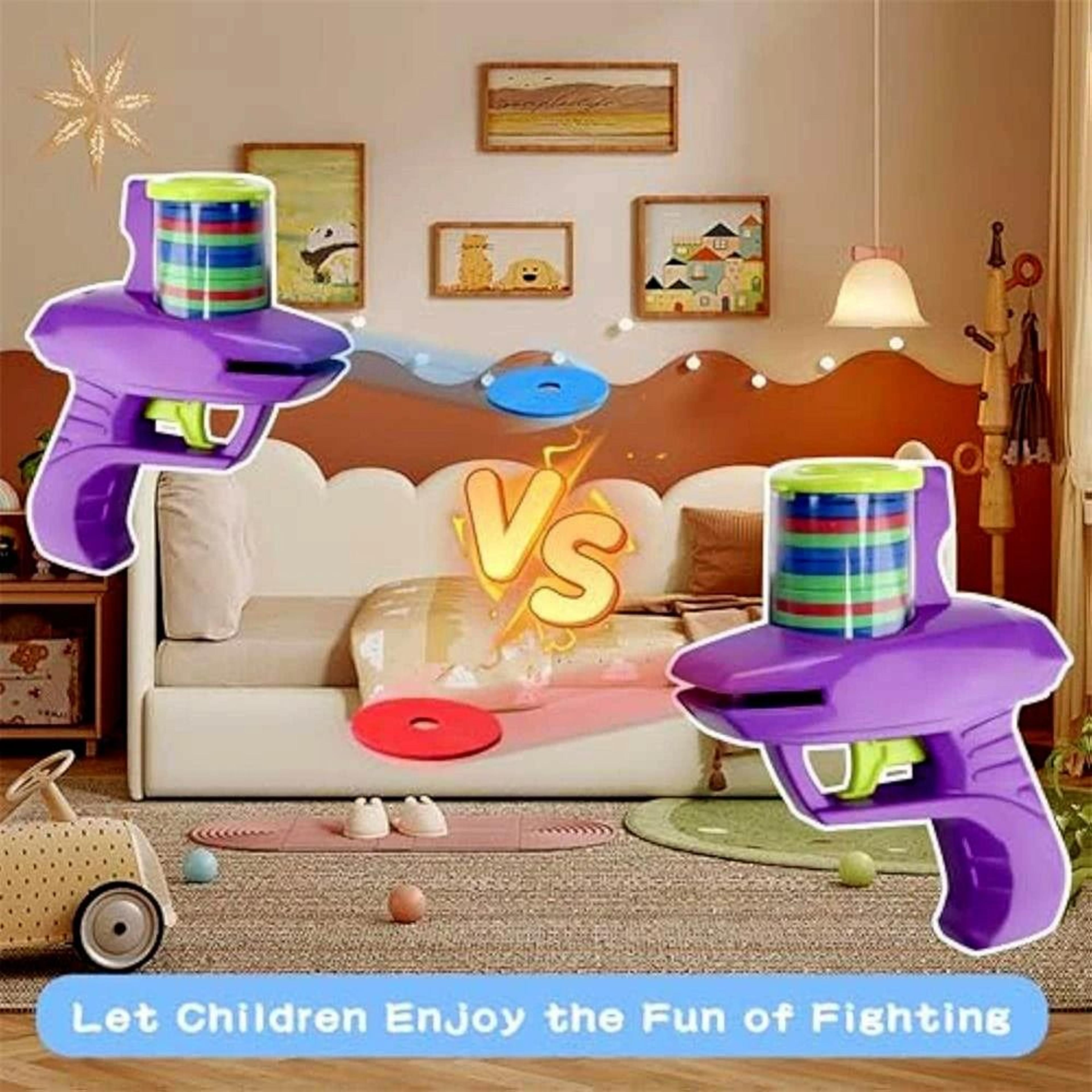 Turbo Disc Blaster Foam Disc Launcher Toy For Kids Outdoor Play 5