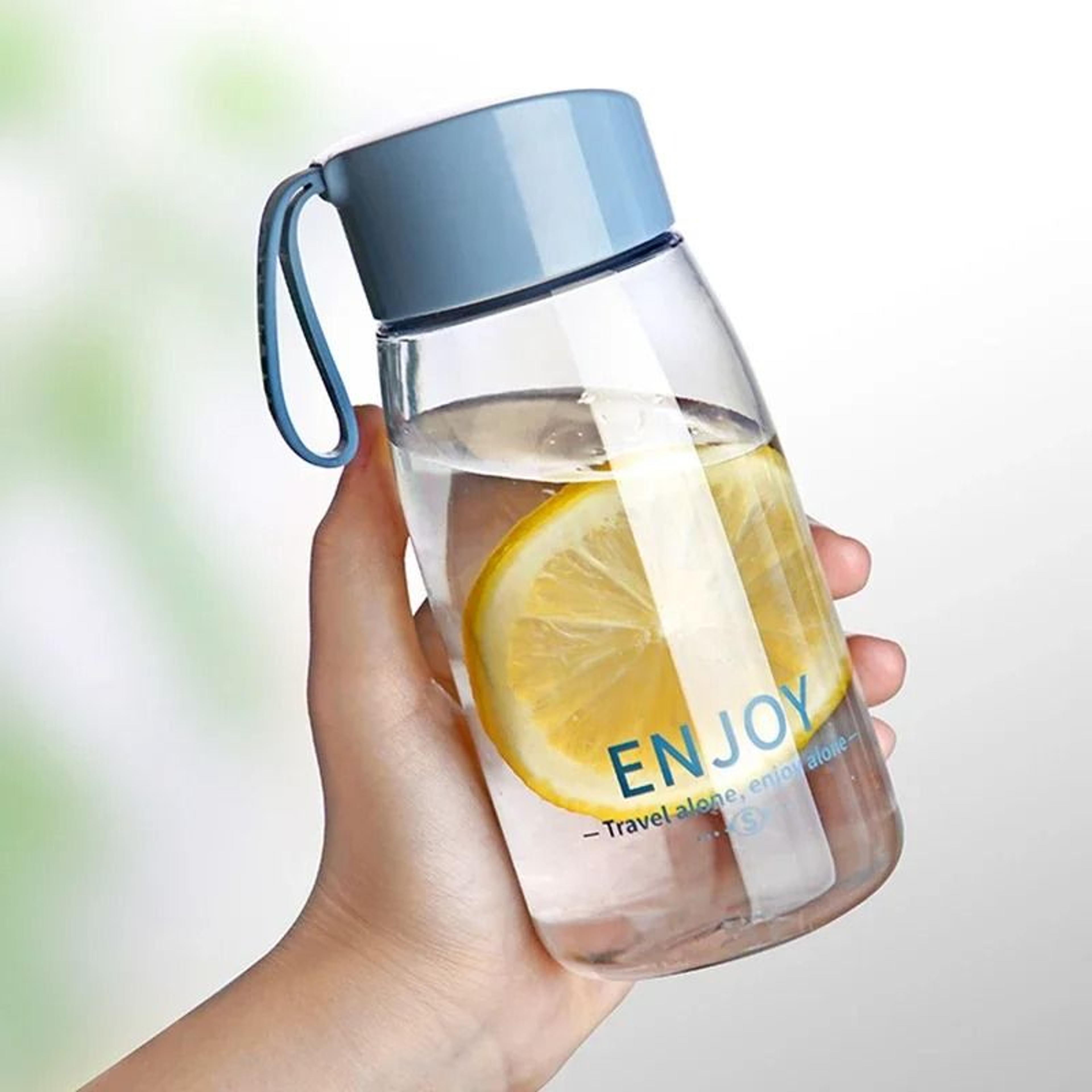 380ml Portable Transparent Water Bottle Lightweight Sports Student Cup 1