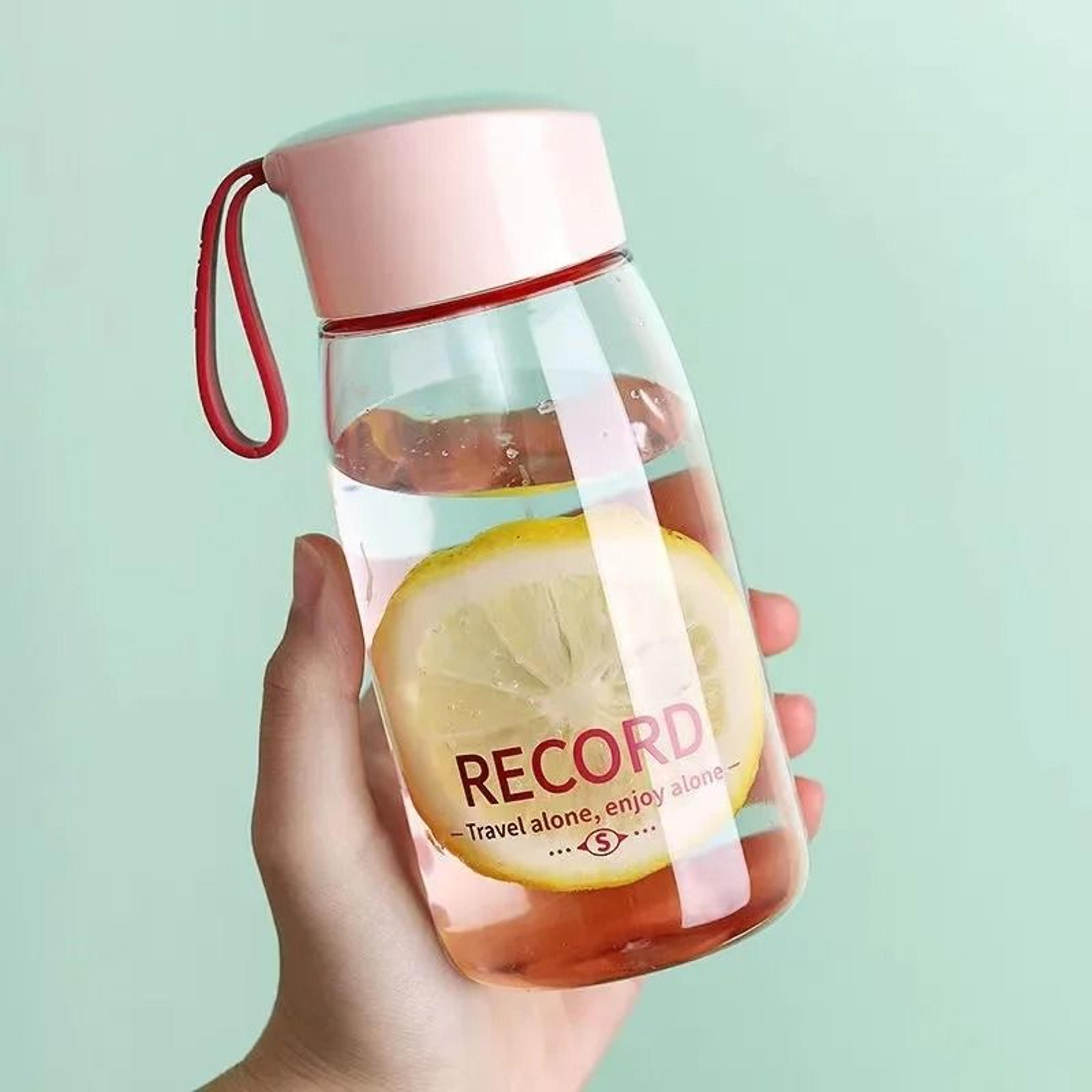 380ml Portable Transparent Water Bottle Lightweight Sports Student Cup 2