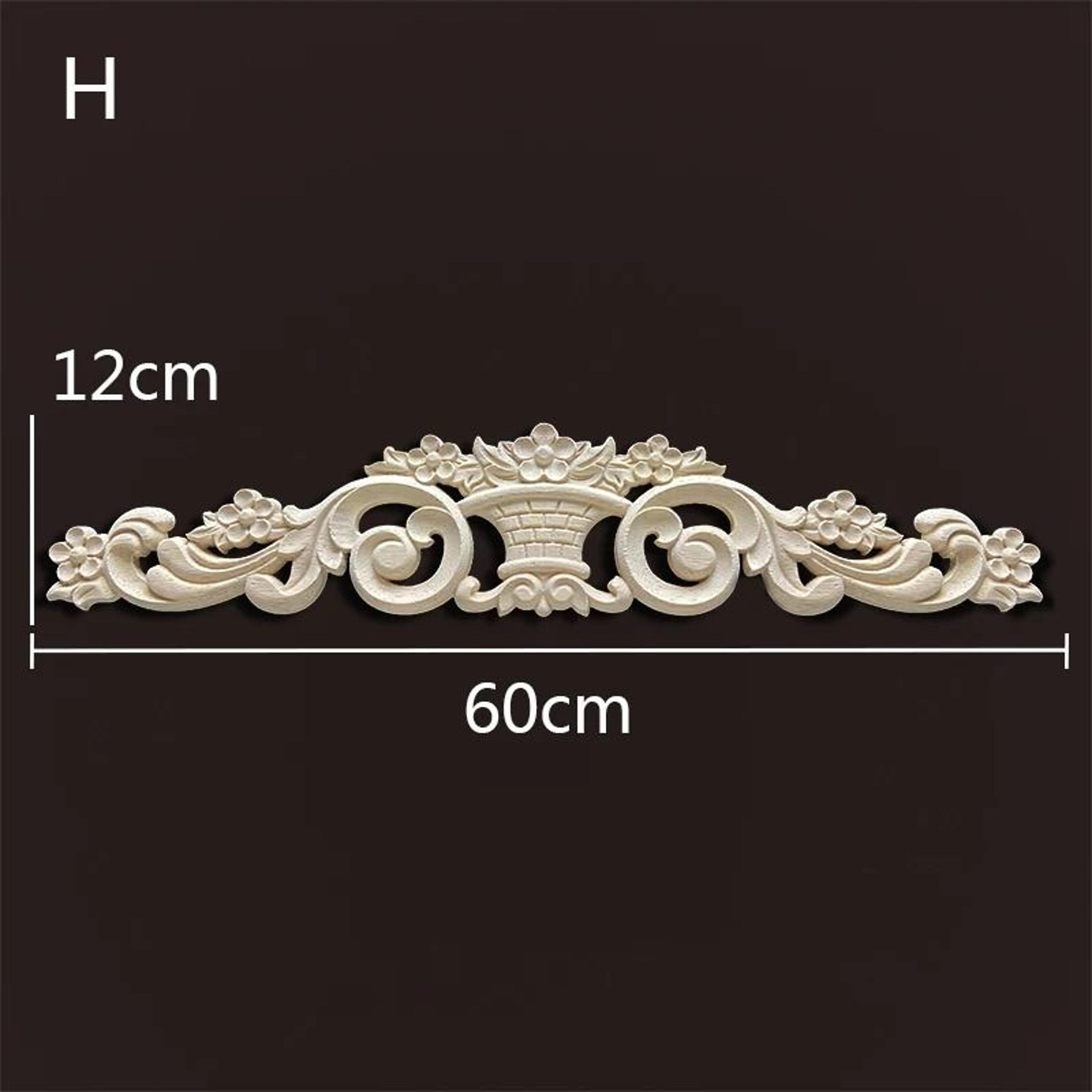 Vintage Carved Wood Appliques Decorative Wood Trim For Furniture And Home Decor 22