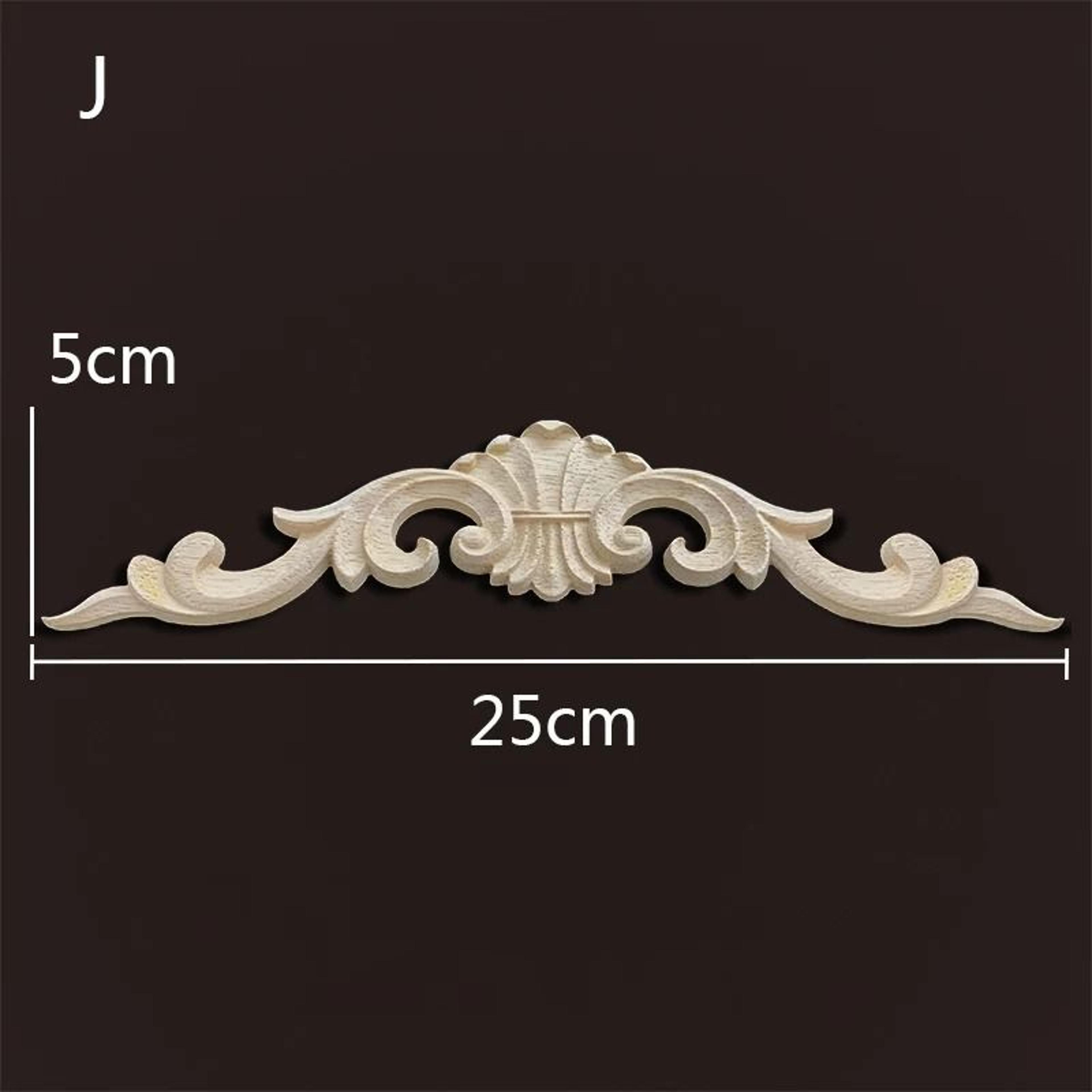 Vintage Carved Wood Appliques Decorative Wood Trim For Furniture And Home Decor 5