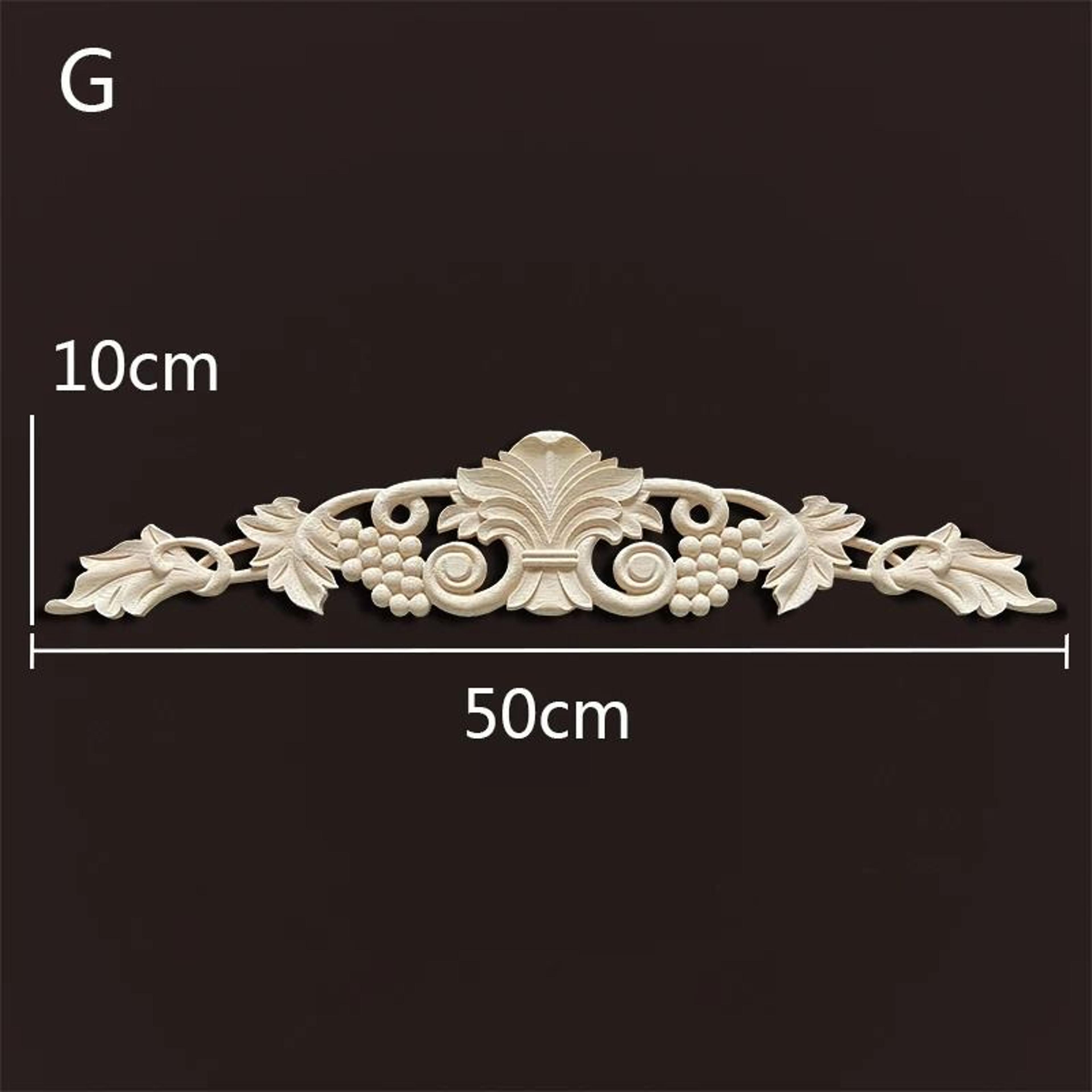 Vintage Carved Wood Appliques Decorative Wood Trim For Furniture And Home Decor 19