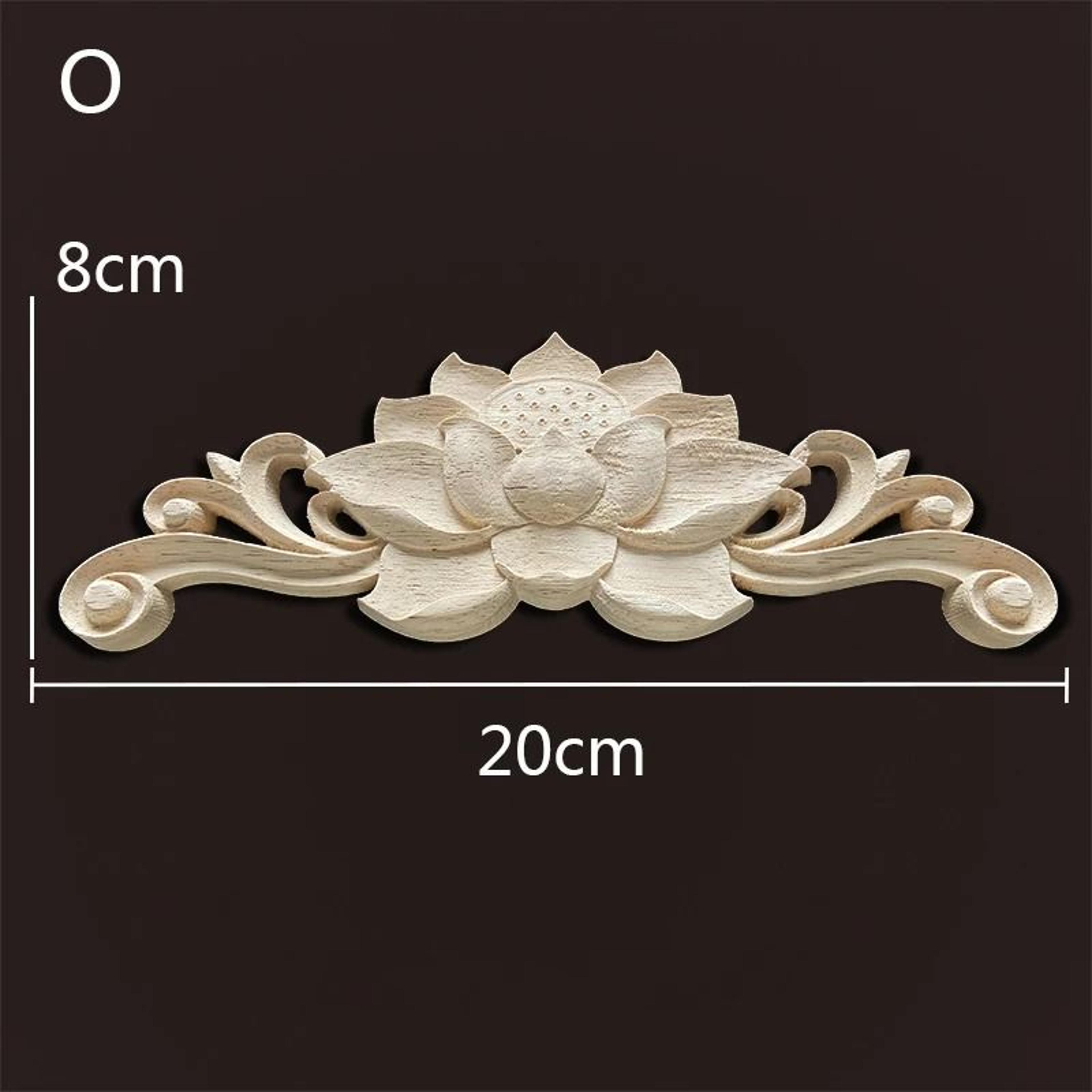 Vintage Carved Wood Appliques Decorative Wood Trim For Furniture And Home Decor 1