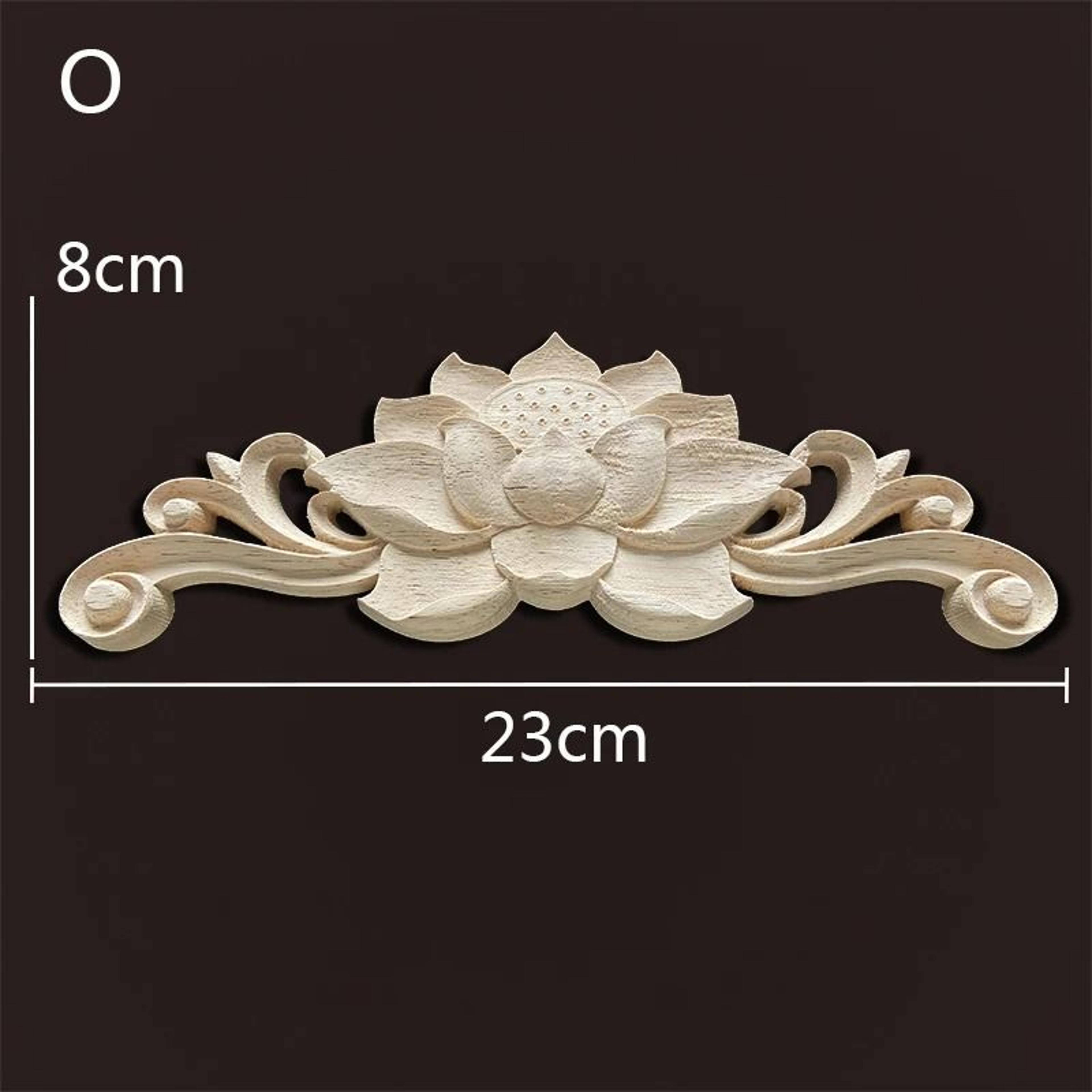 Vintage Carved Wood Appliques Decorative Wood Trim For Furniture And Home Decor 4