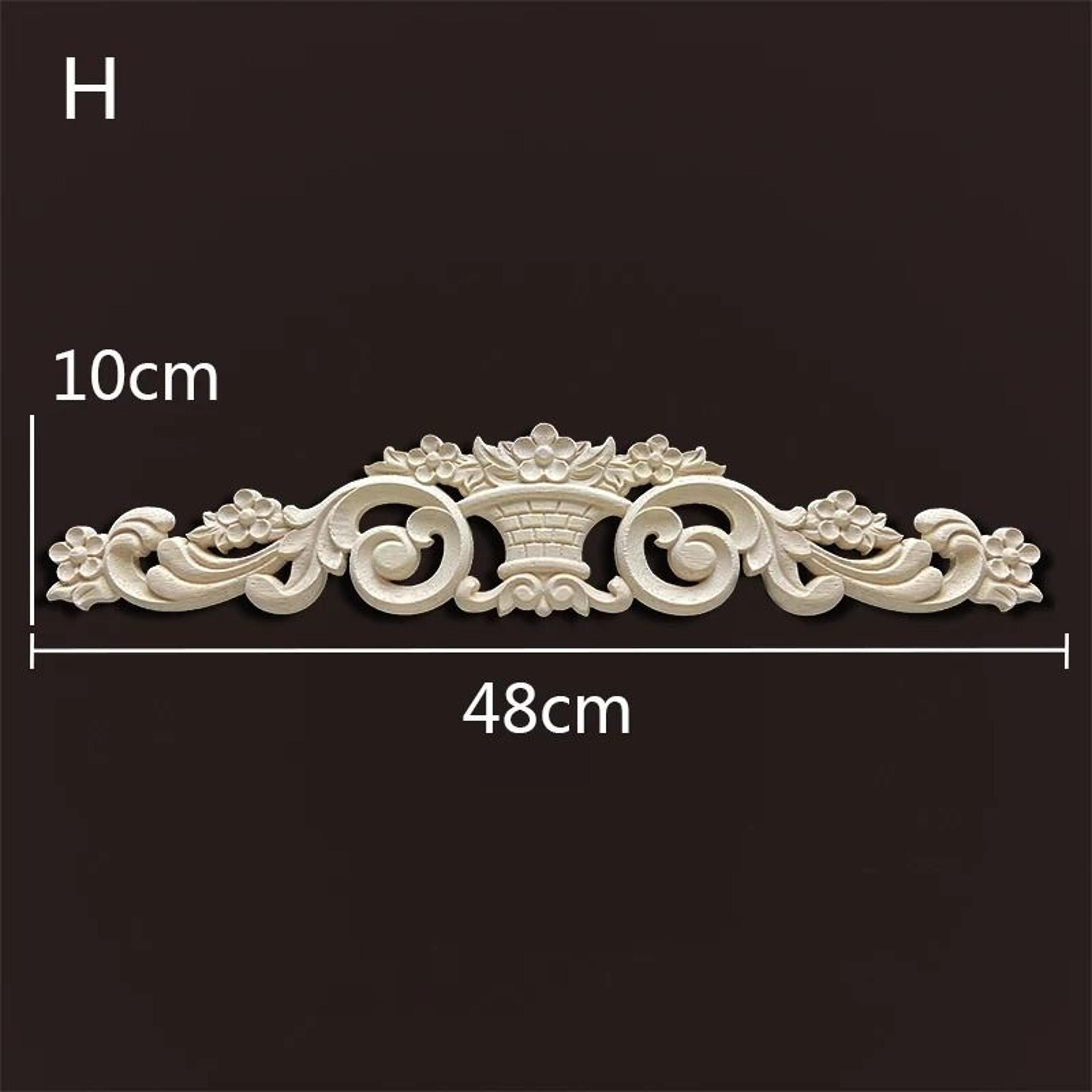 Vintage Carved Wood Appliques Decorative Wood Trim For Furniture And Home Decor 16
