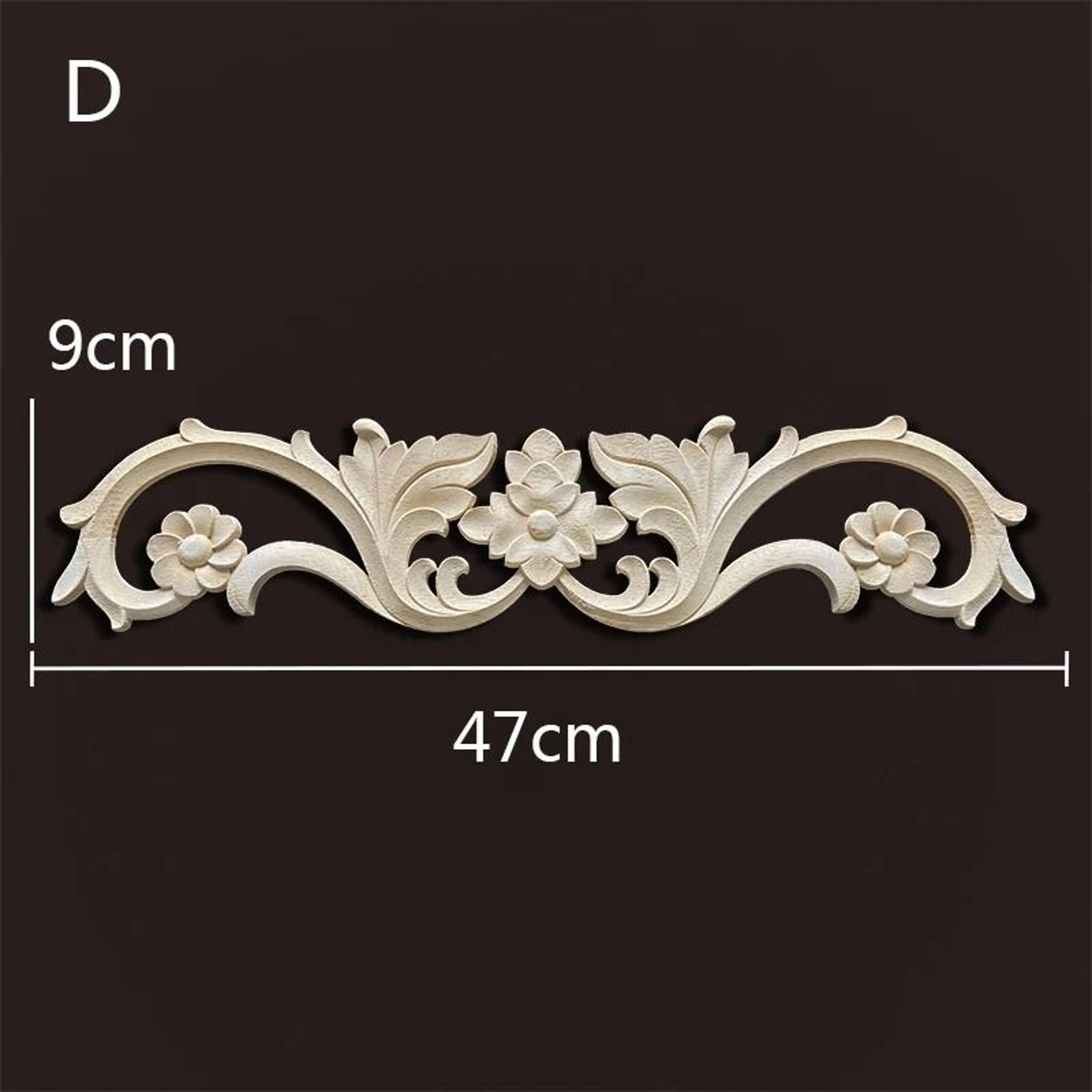 Vintage Carved Wood Appliques Decorative Wood Trim For Furniture And Home Decor 14