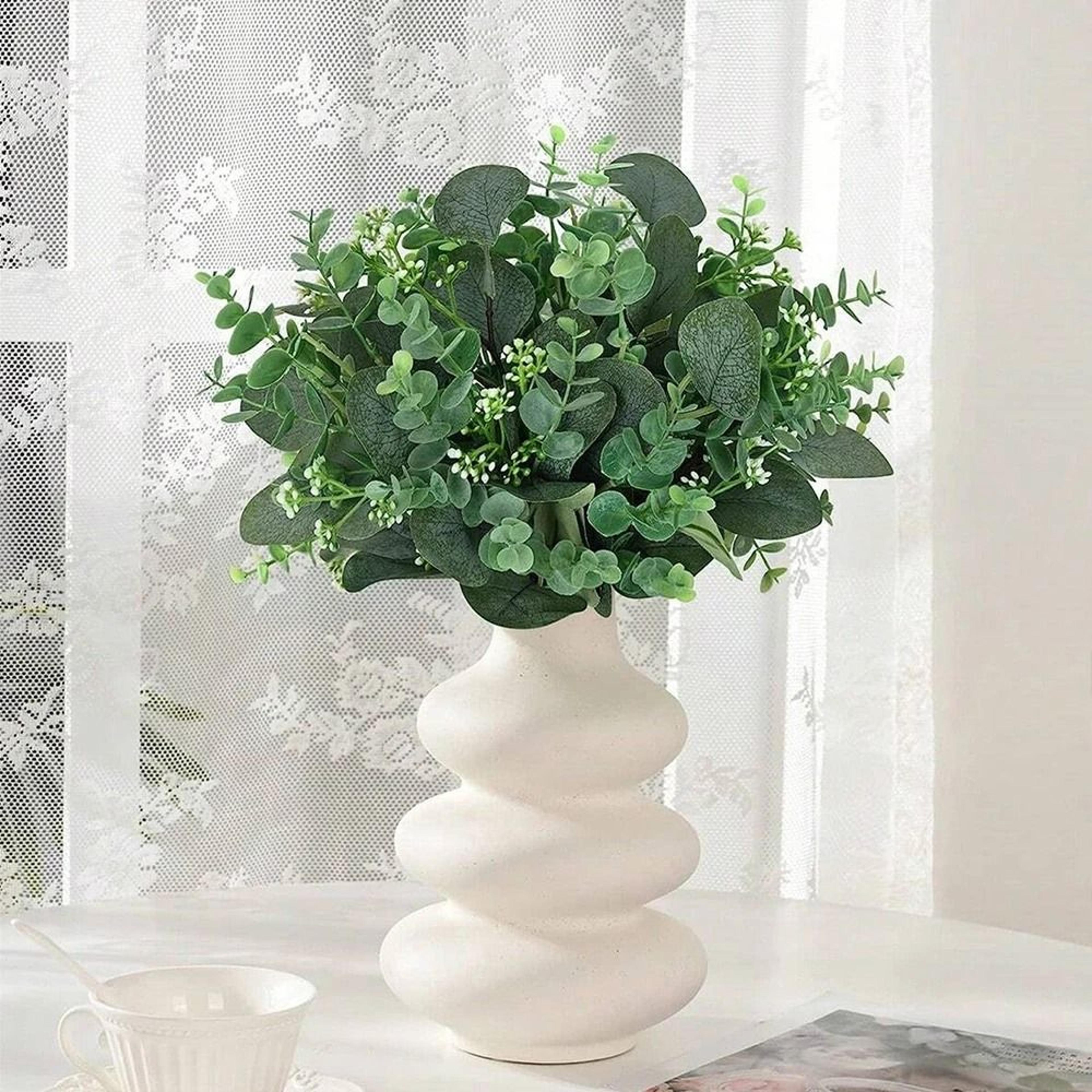 Artificial Eucalyptus Stems Bulk Set For Wedding And Home Greenery Decor 9