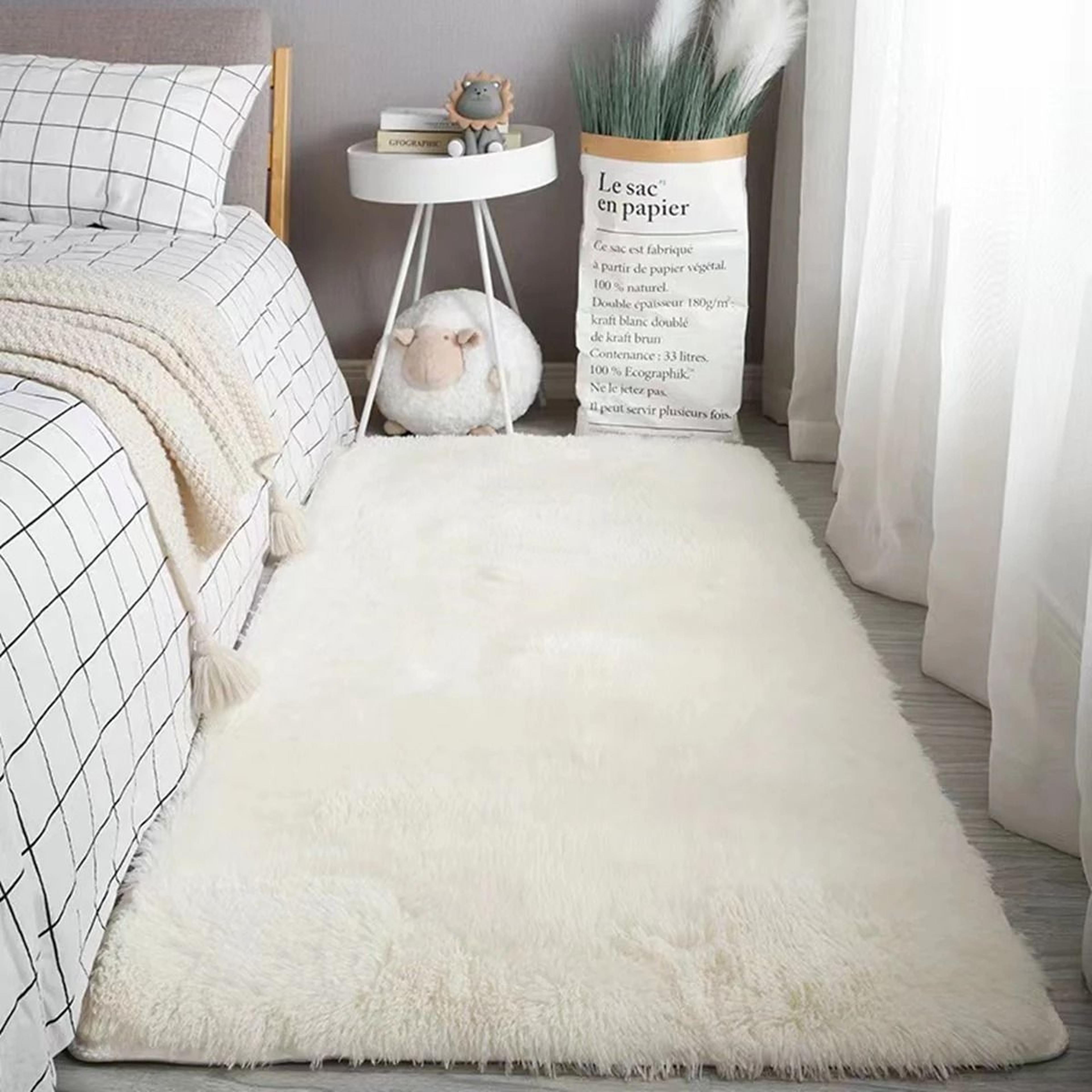 fluffy tie dye shag rug soft non slip bedroom area carpet